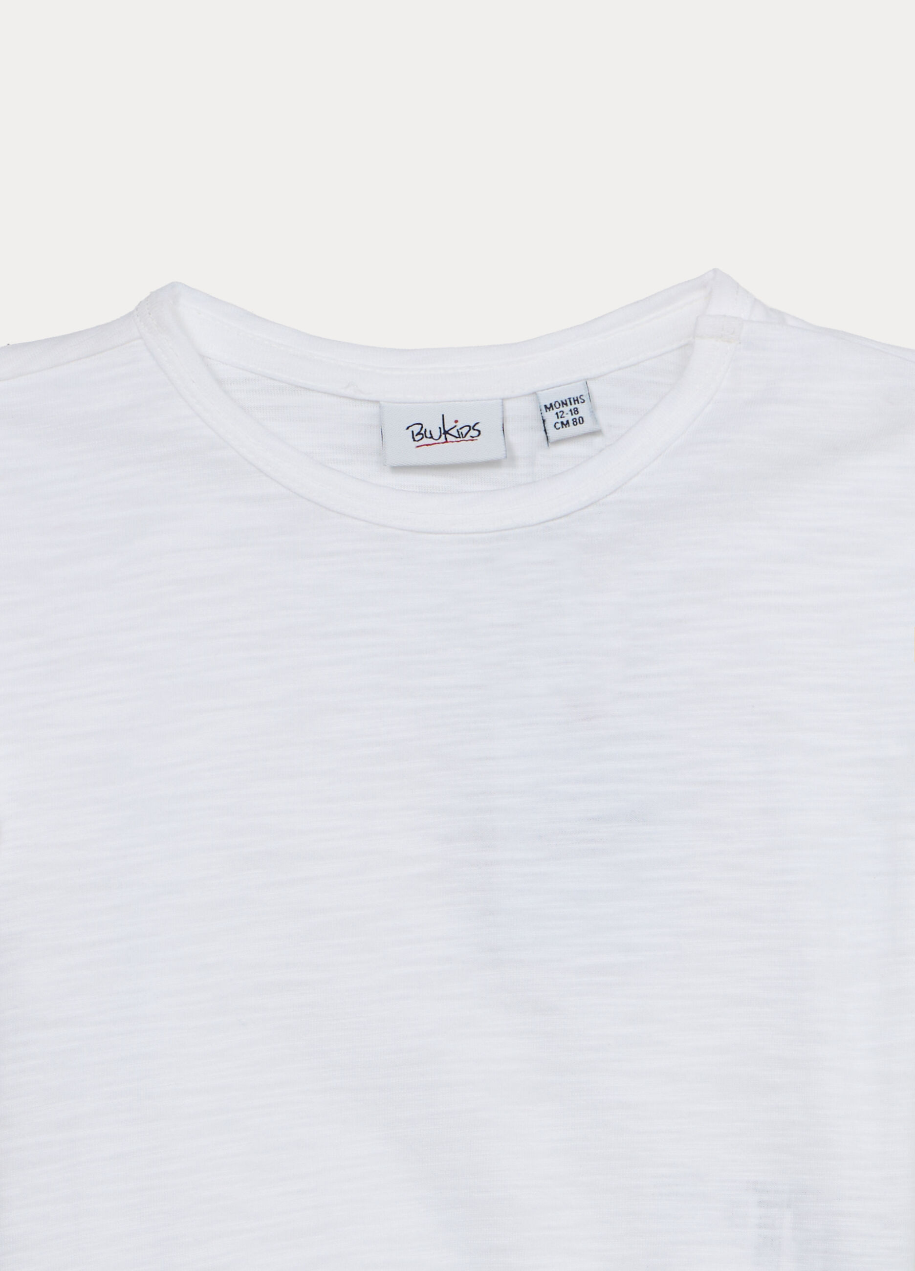 T-shirt in jersey slub di puro cotone bimba_2