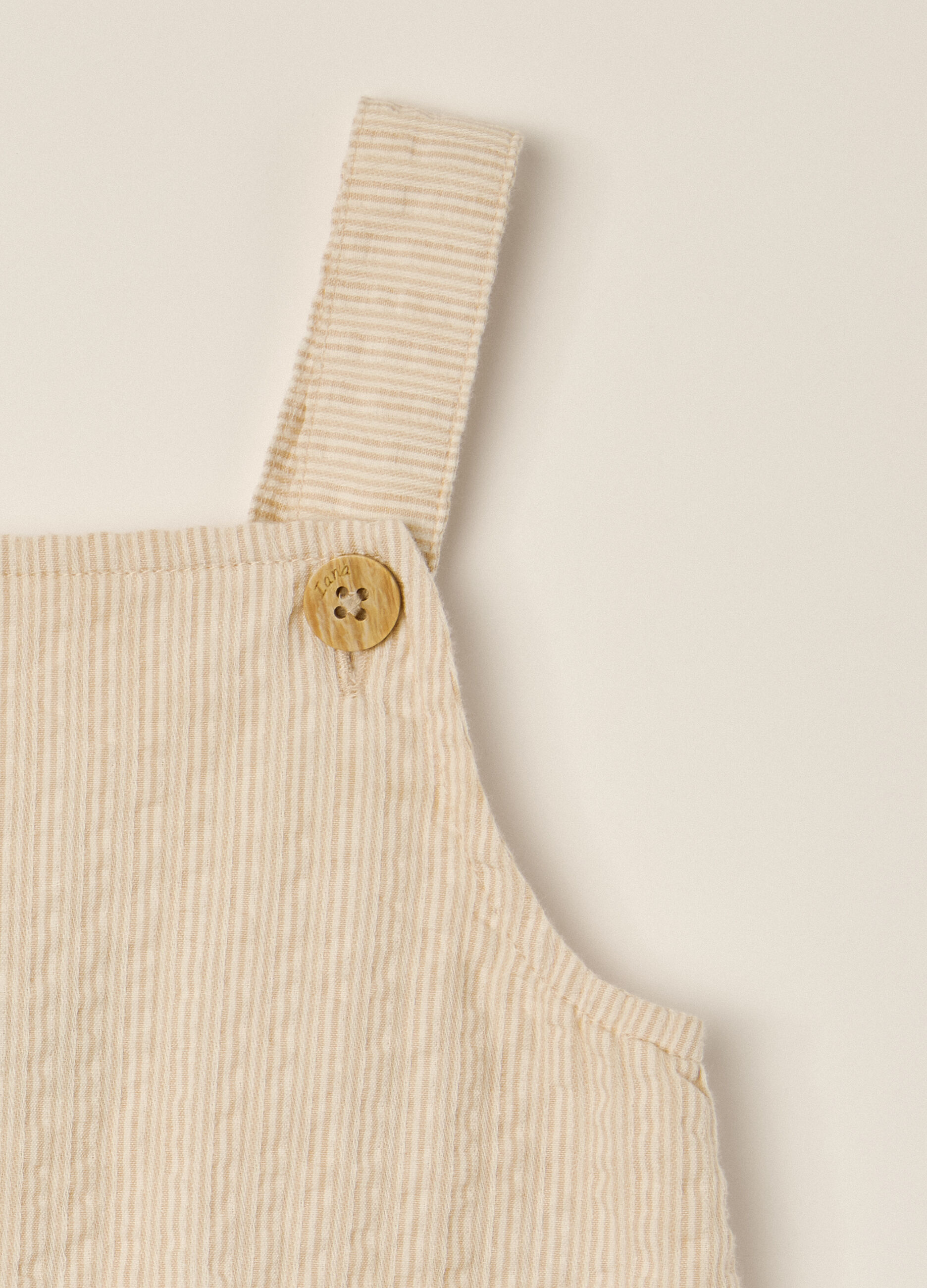 Salopette in puro cotone seersucker IANA neonato_1