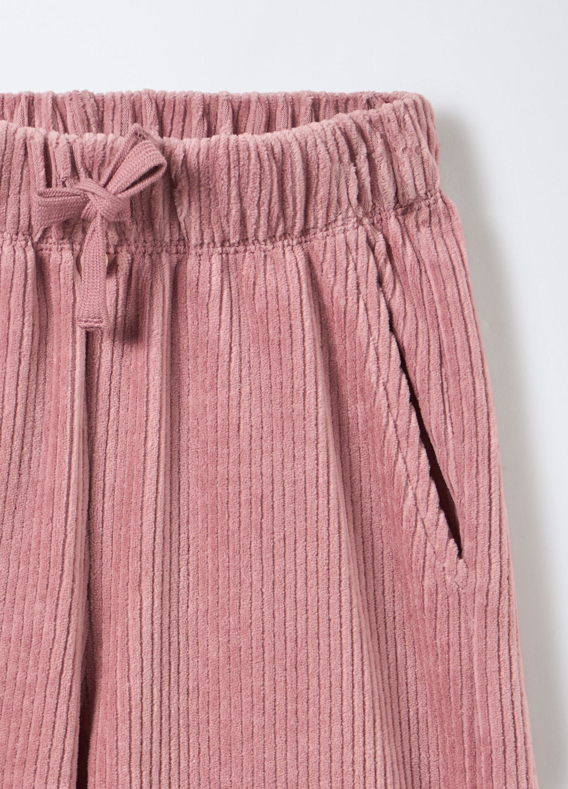 Treggings Straight Fit in costina velour bambina_2