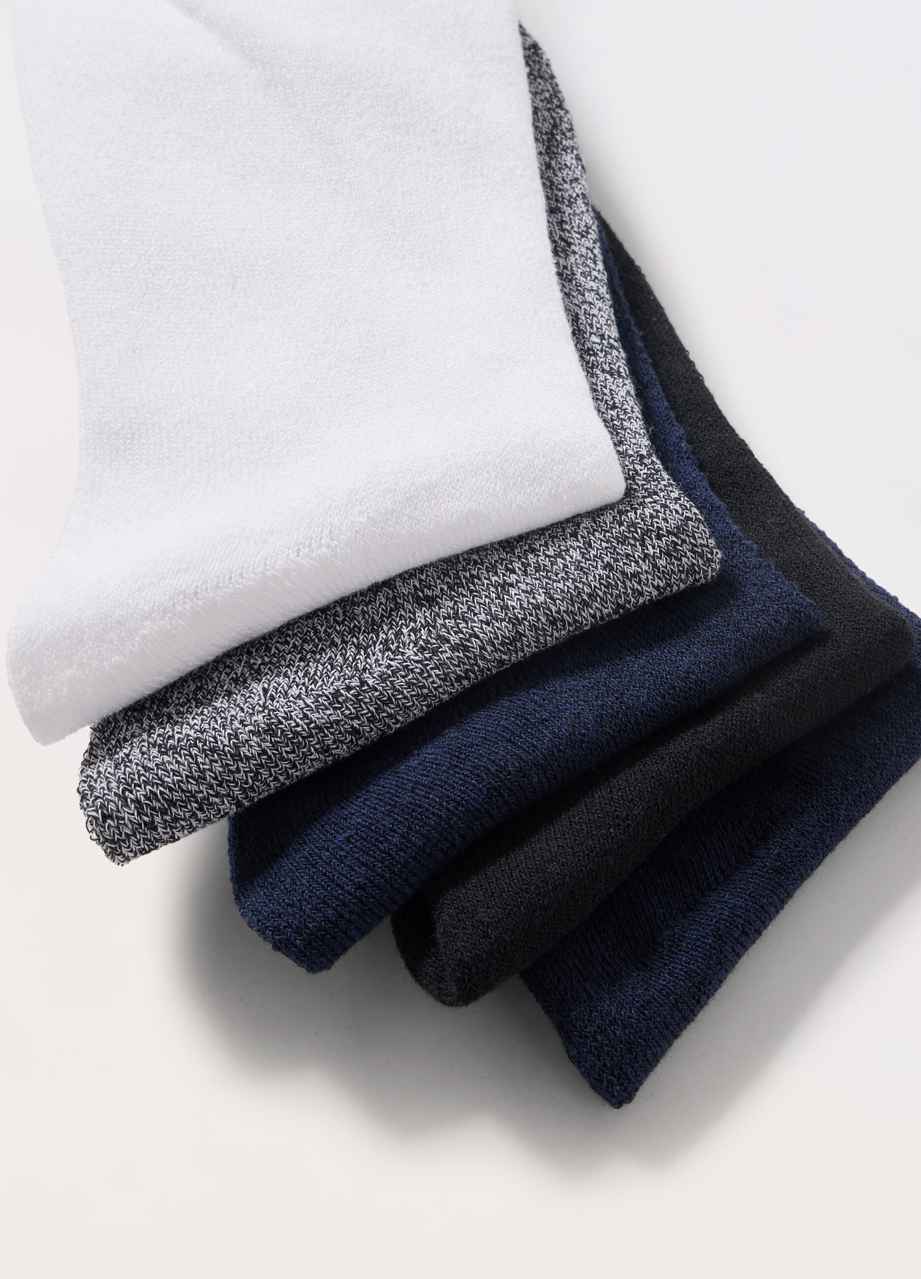 5 pack calze corte sportive in misto cotone uomo