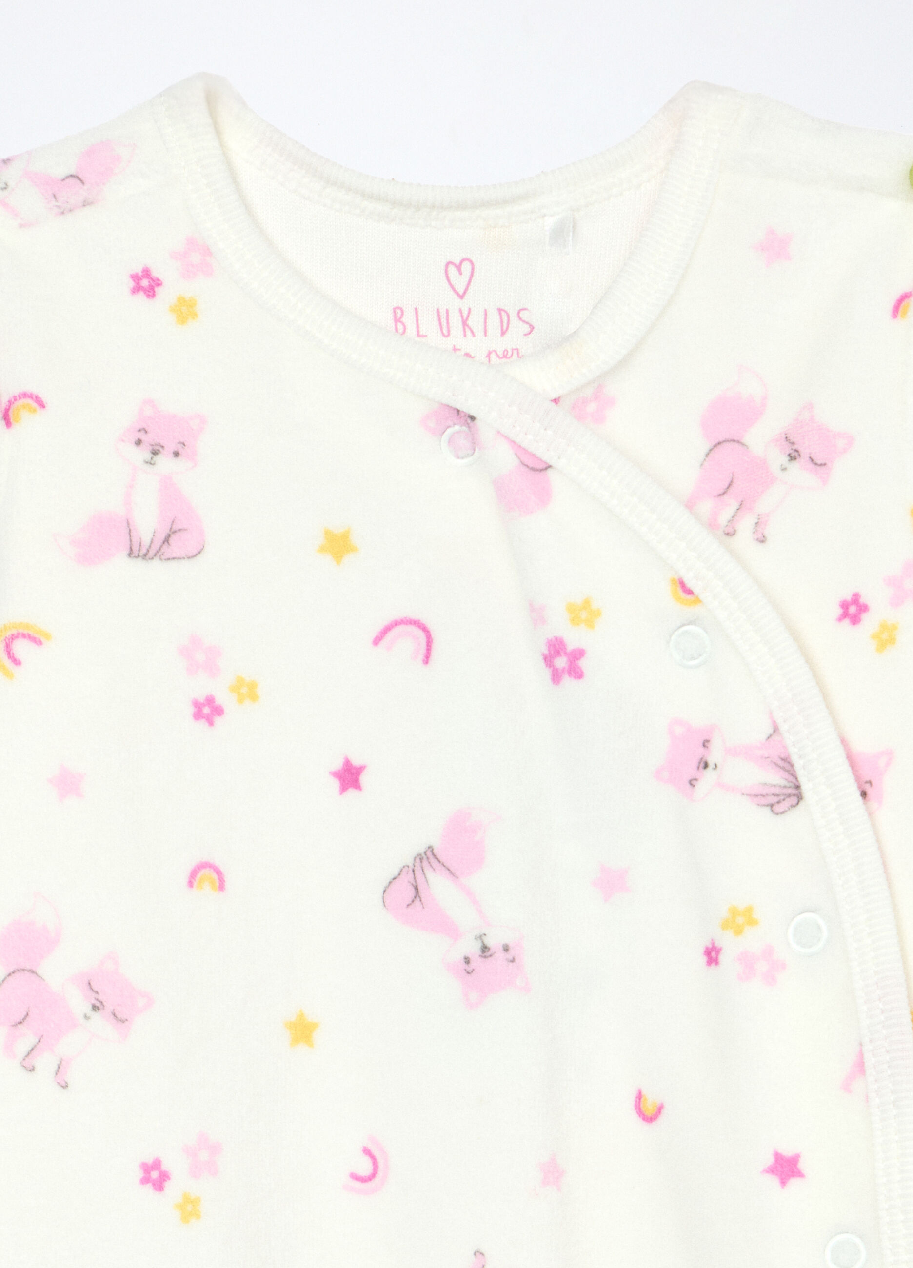 Pigiama velour misto cotone neonata_2