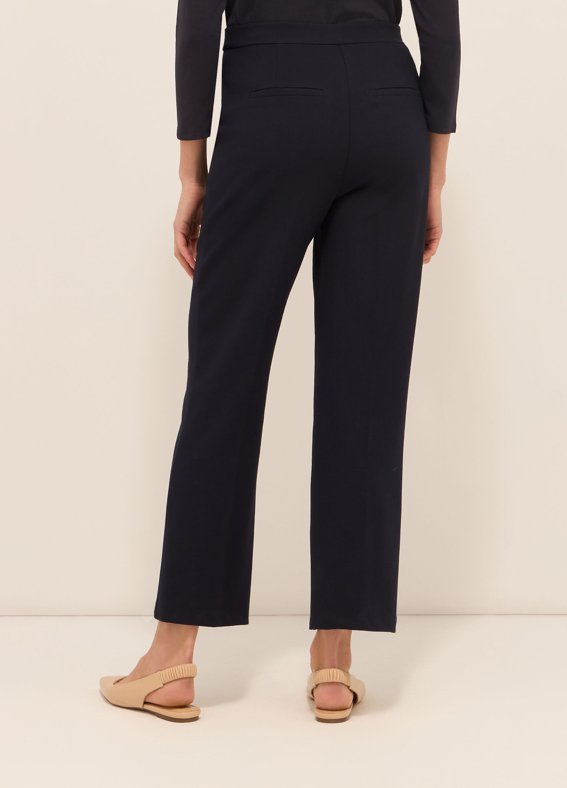 Pantaloni in punto Milano donna_1