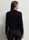 Maglia con coletto classico e lavorazione a treccia donna_1