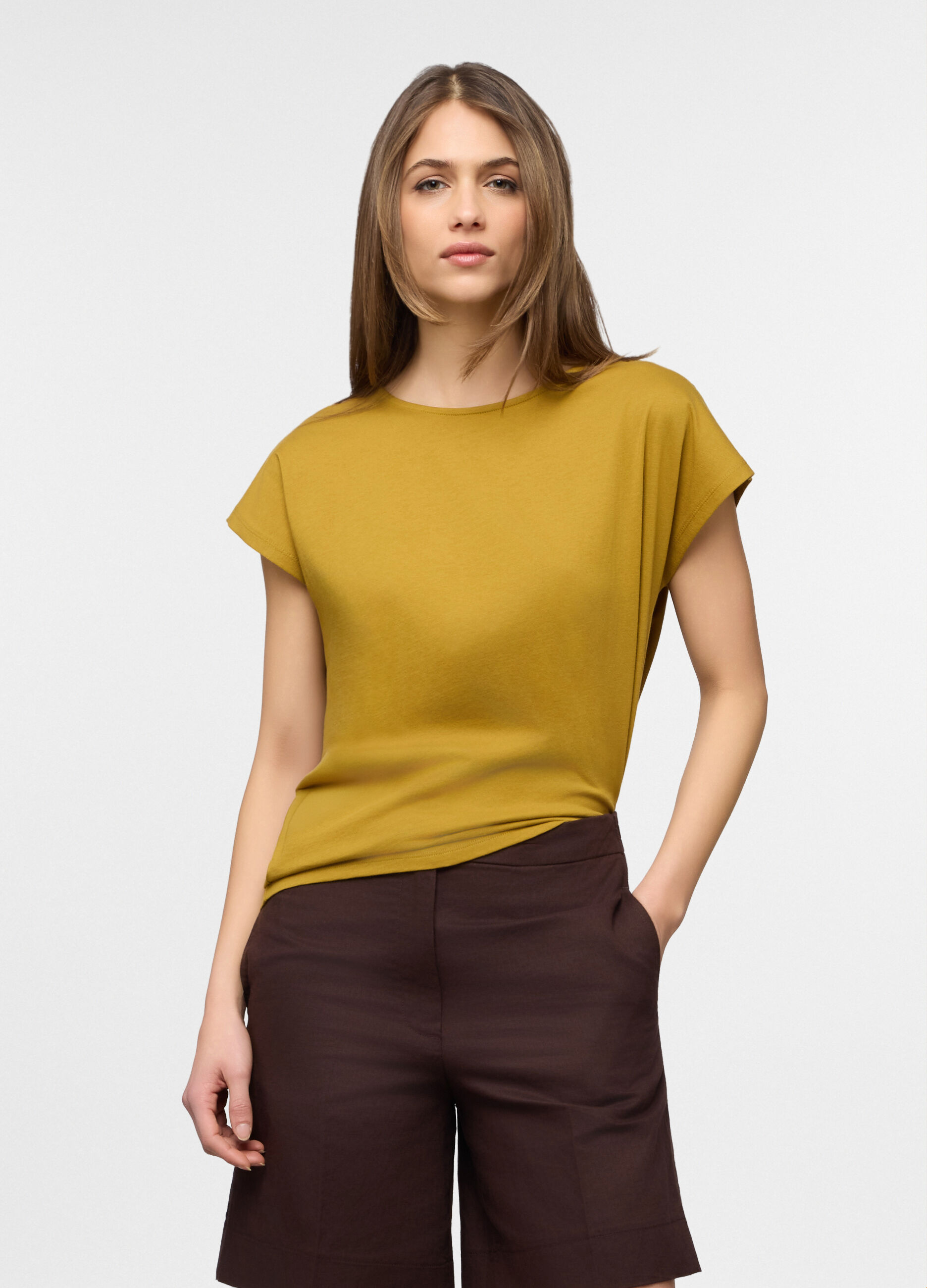 T-shirt girocollo donna_0