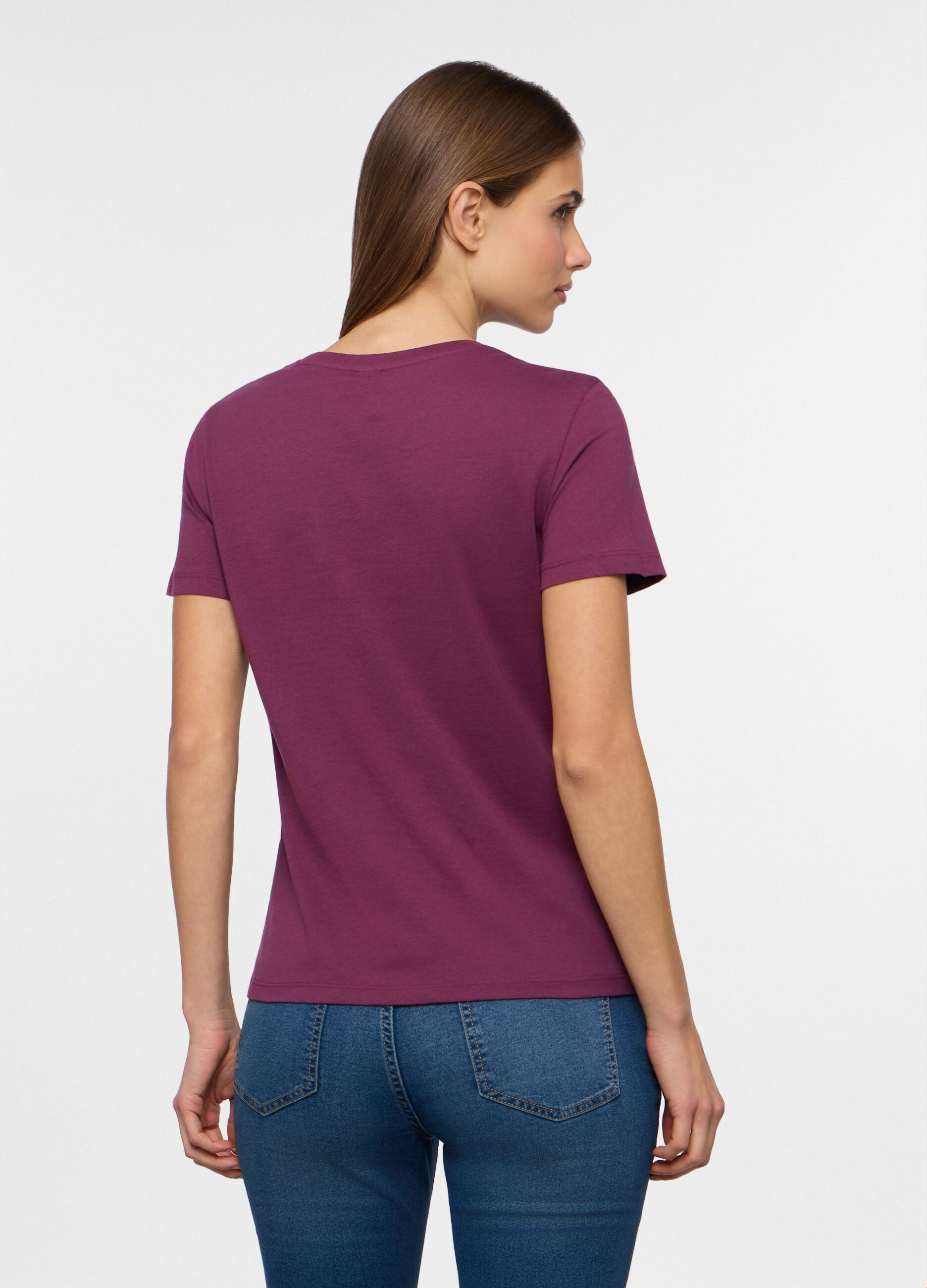 T-shirt girocollo donna_1