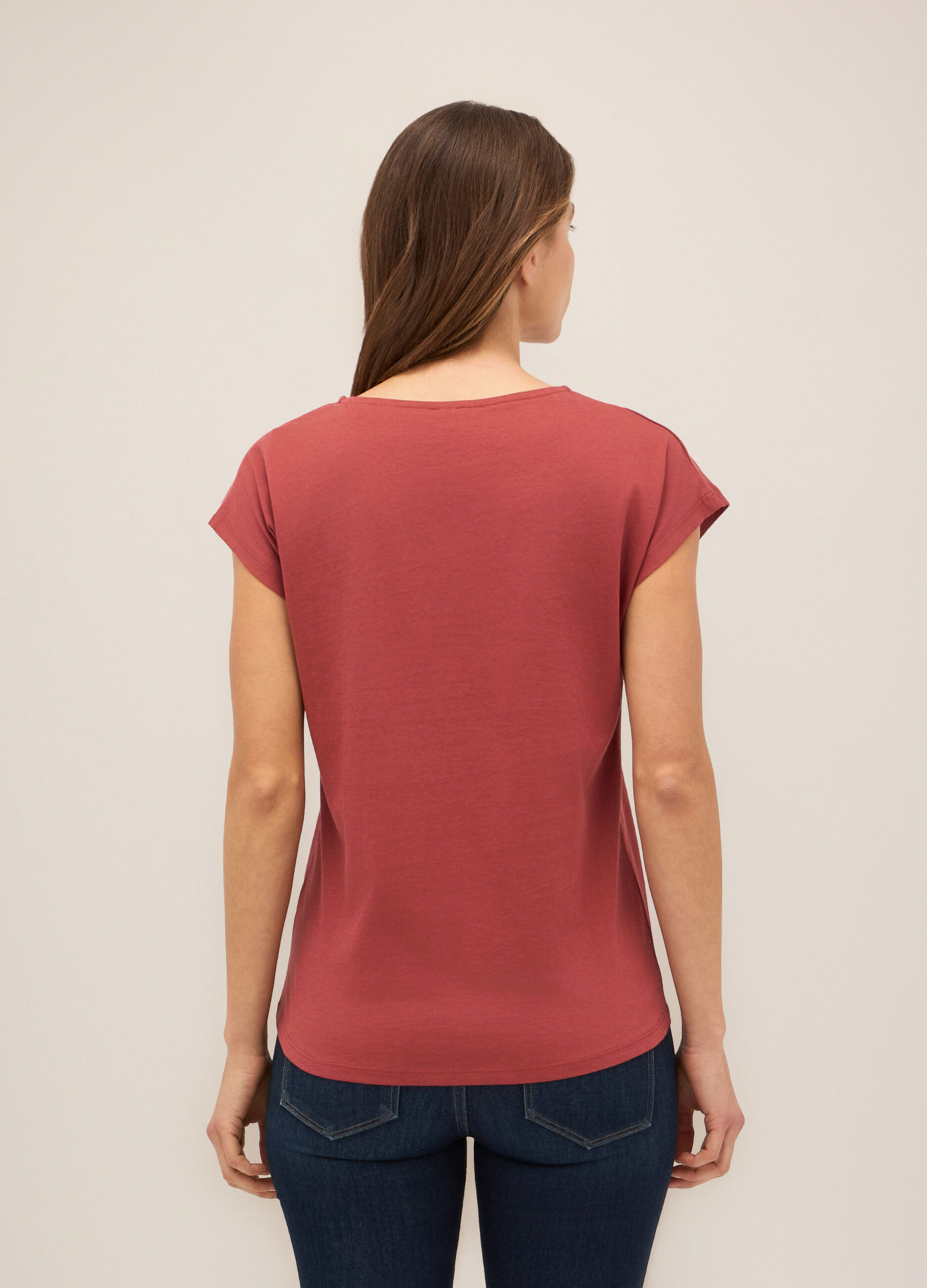 T-shirt in puro cotone donna_1
