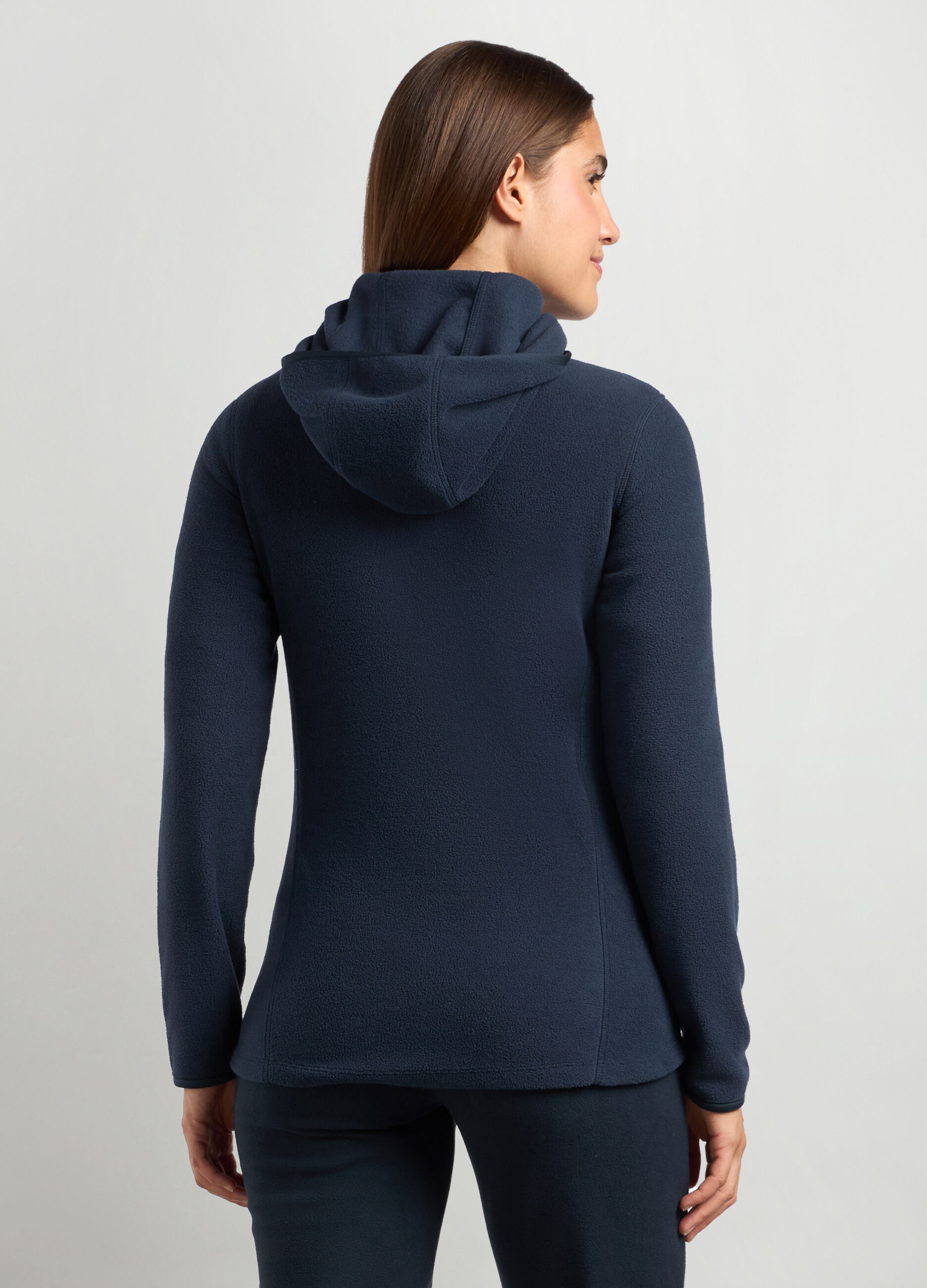 Felpa in pile con cappuccio donna_1