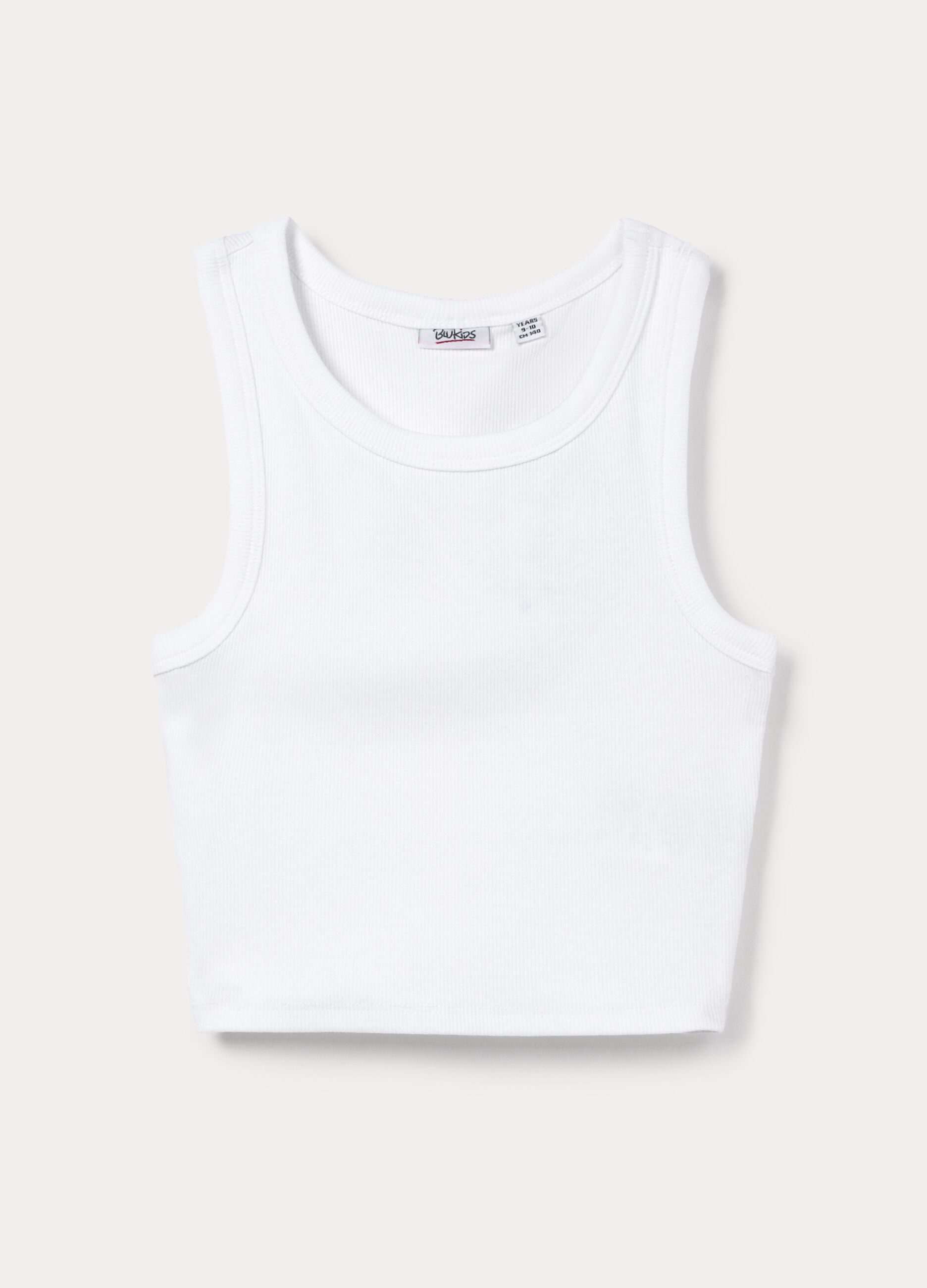 Top fitted in costina stretch ragazza_0