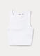 Top fitted in costina stretch ragazza_0