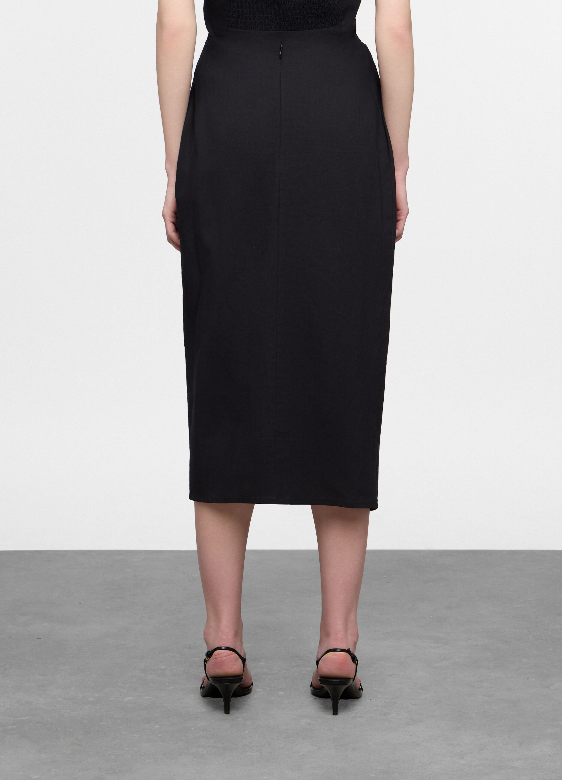 Gonna lunga misto lino donna_1