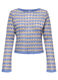 Maglione con scollo a barchetta operato donna_0