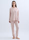 Set pigiama lungo velour donna_0