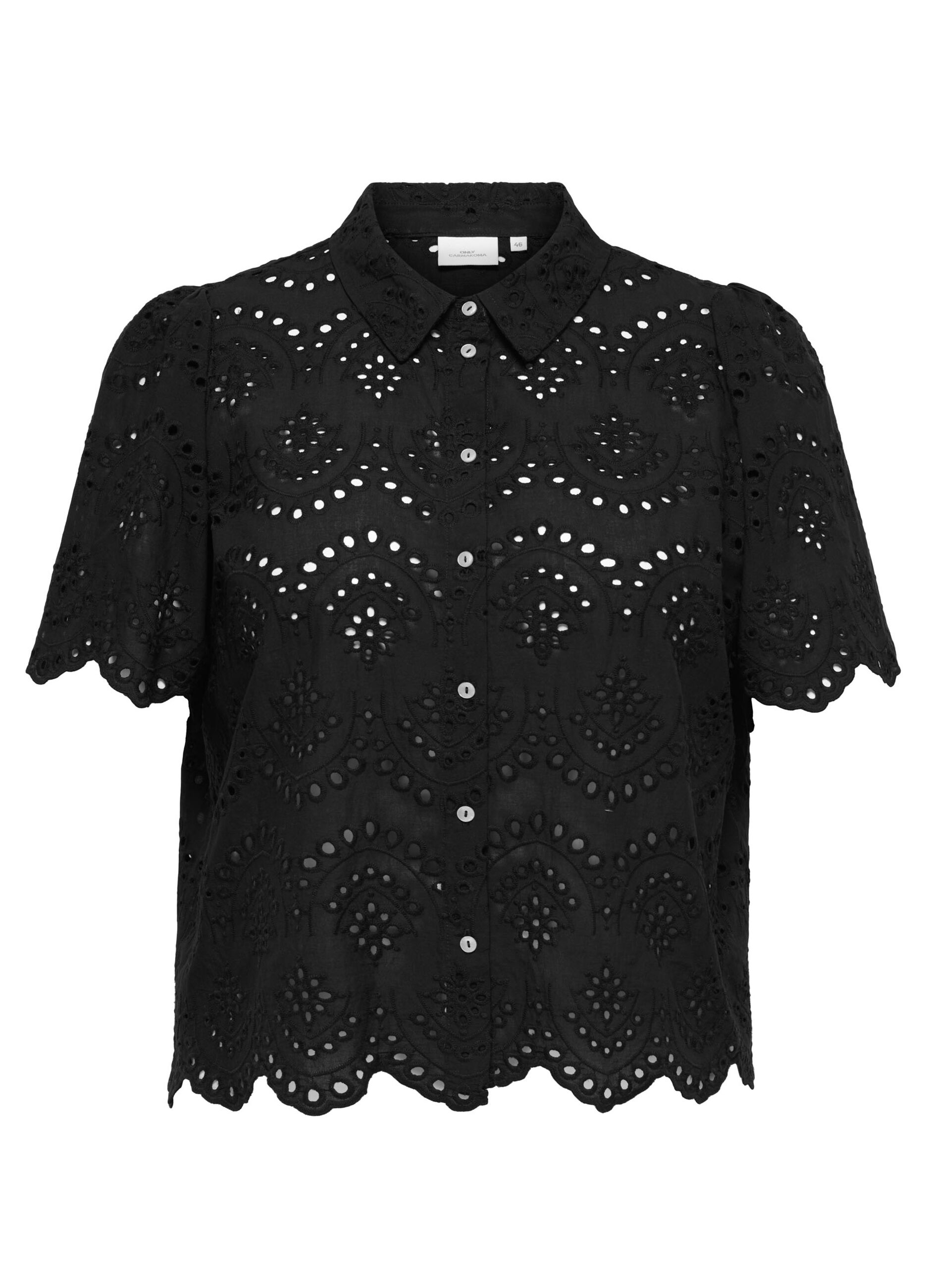 Camicia a maniche corte con maniche a sbuffo_5