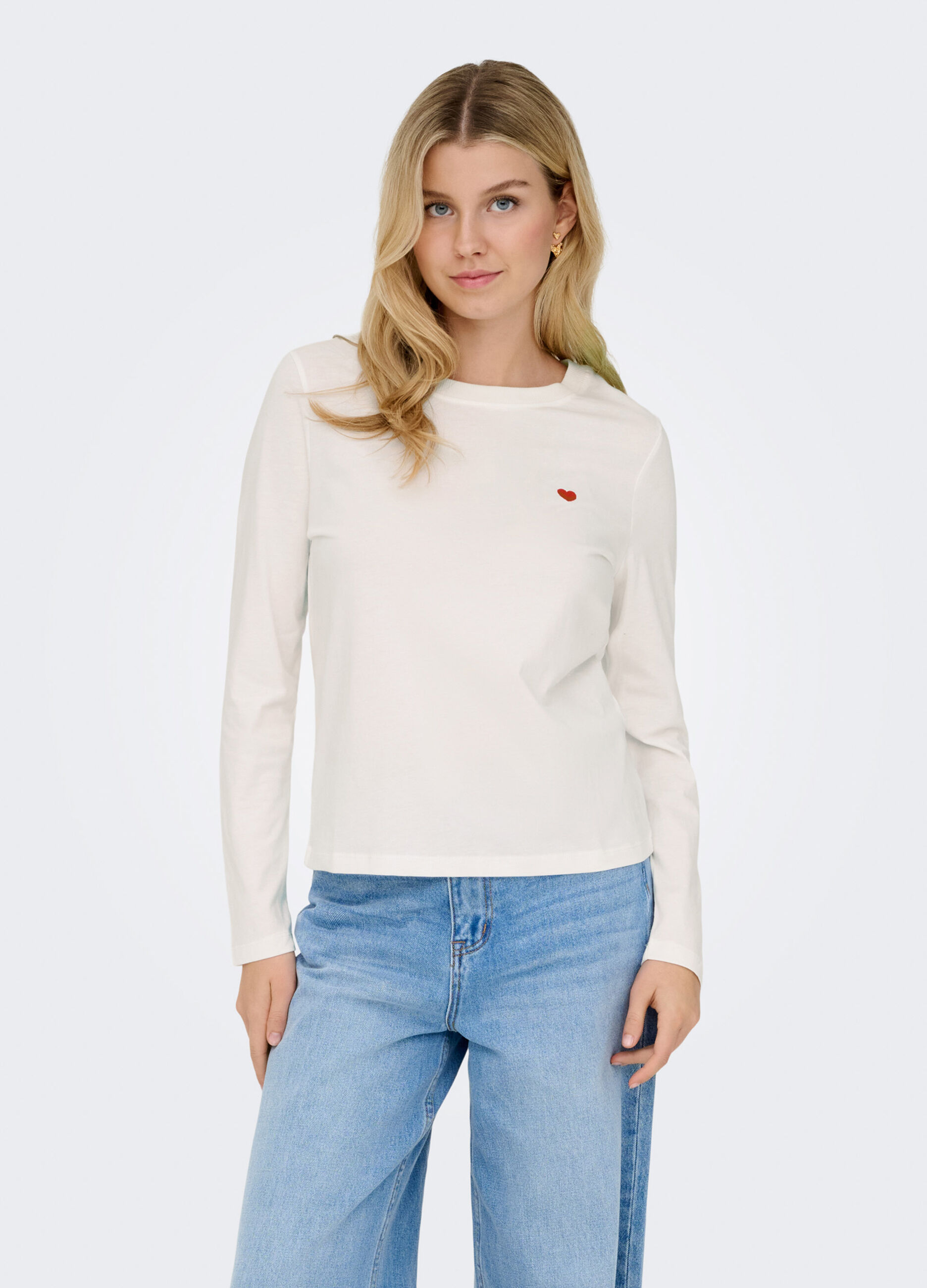 T-shirt con girocollo donna_0