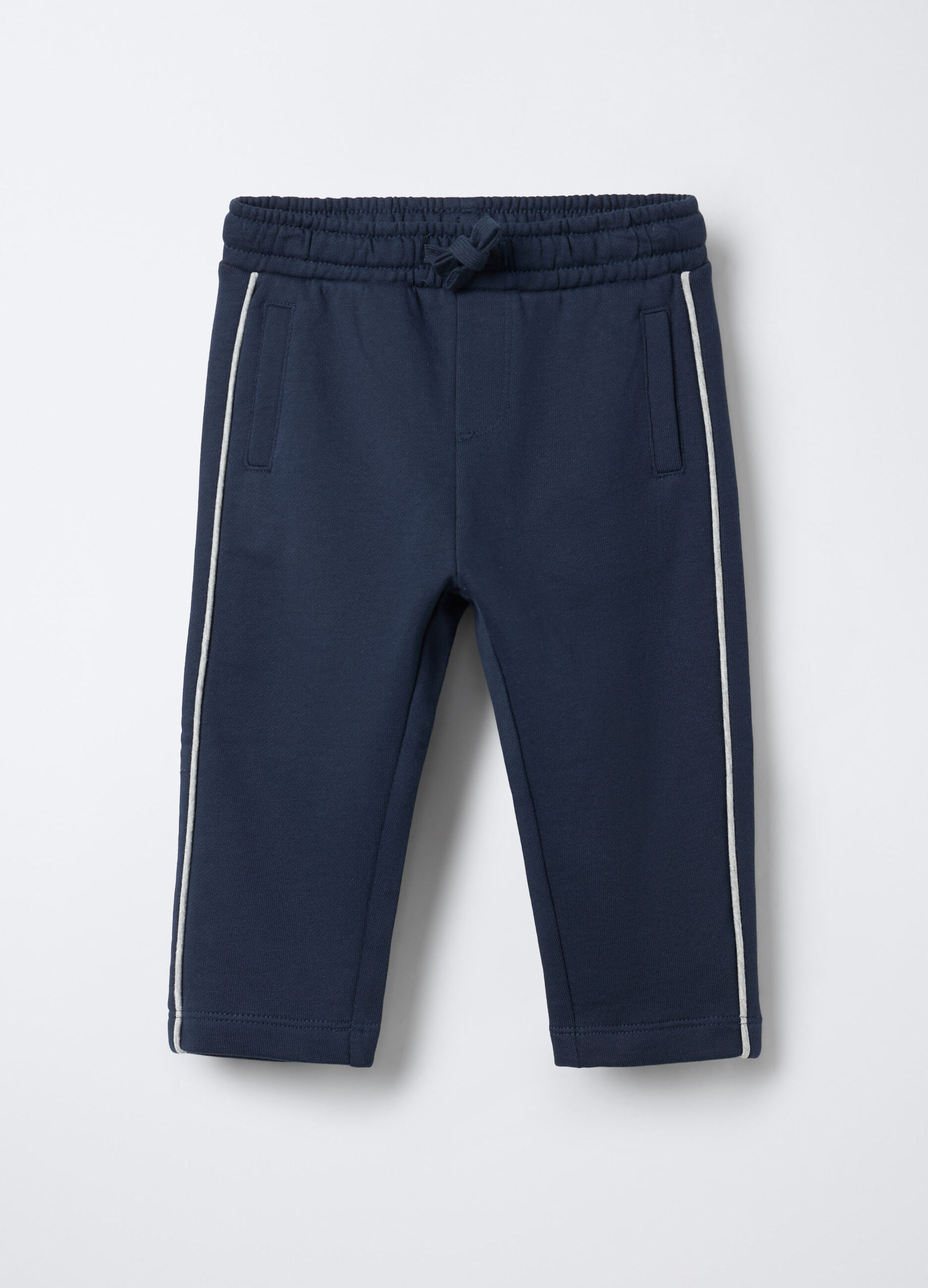 Jogger in cotone garzato misto viscosa Comfort Fit bimbo_0