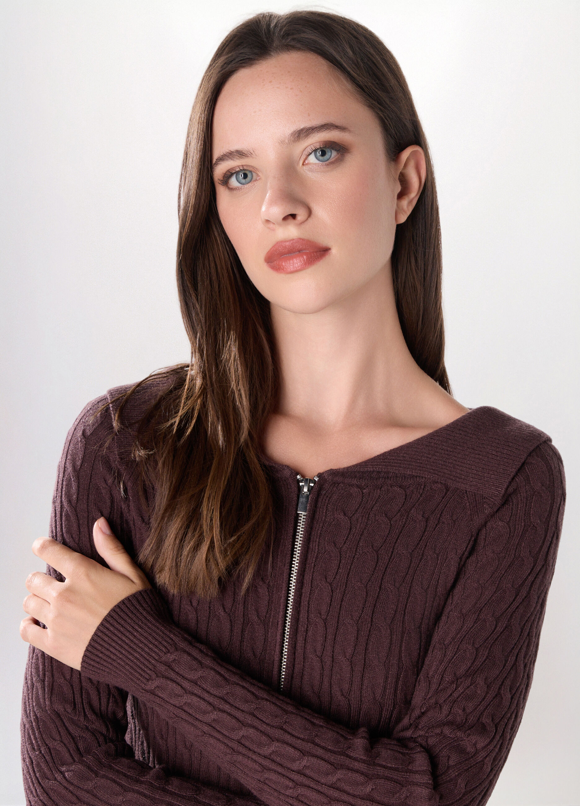 Cardigan tricot in misto viscosa donna_2