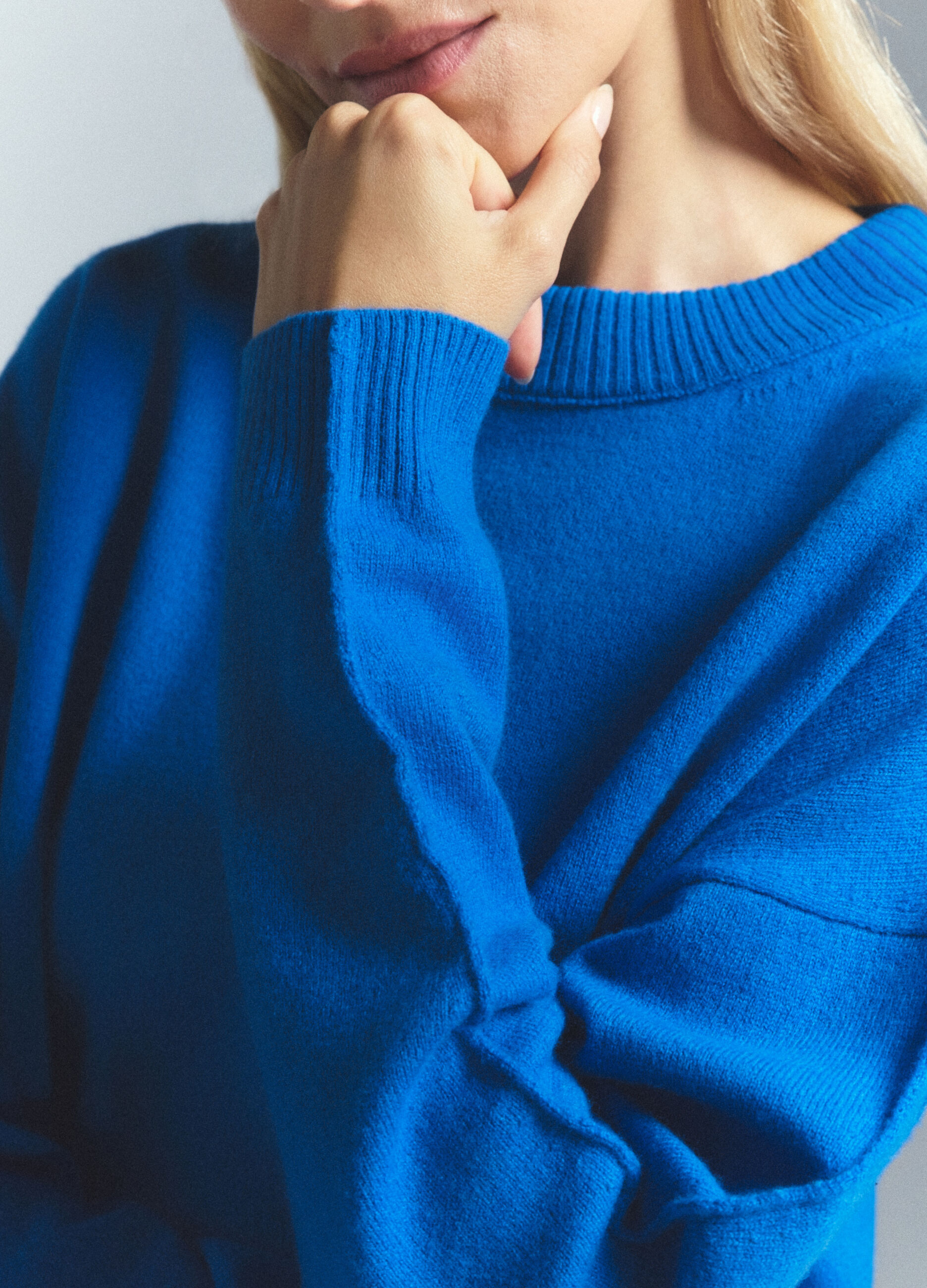Maglia girocollo rasata donna_5