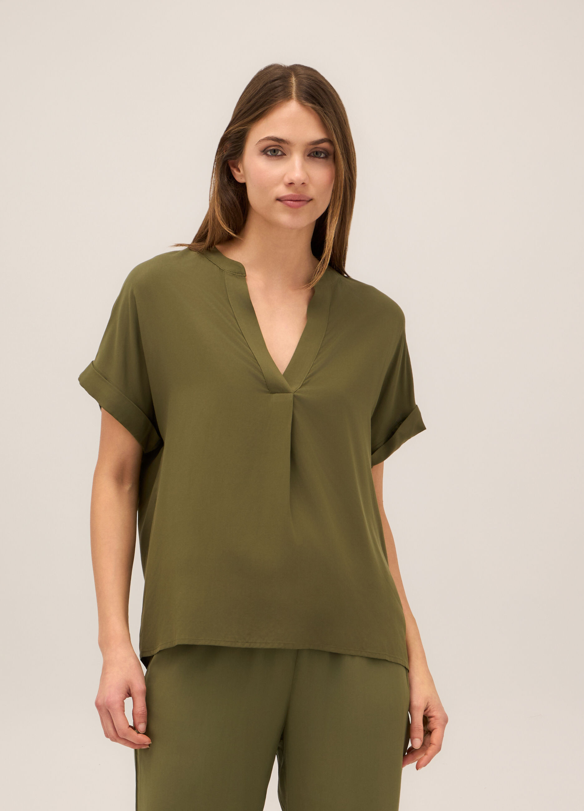 Blusa in pura viscosa donna_0