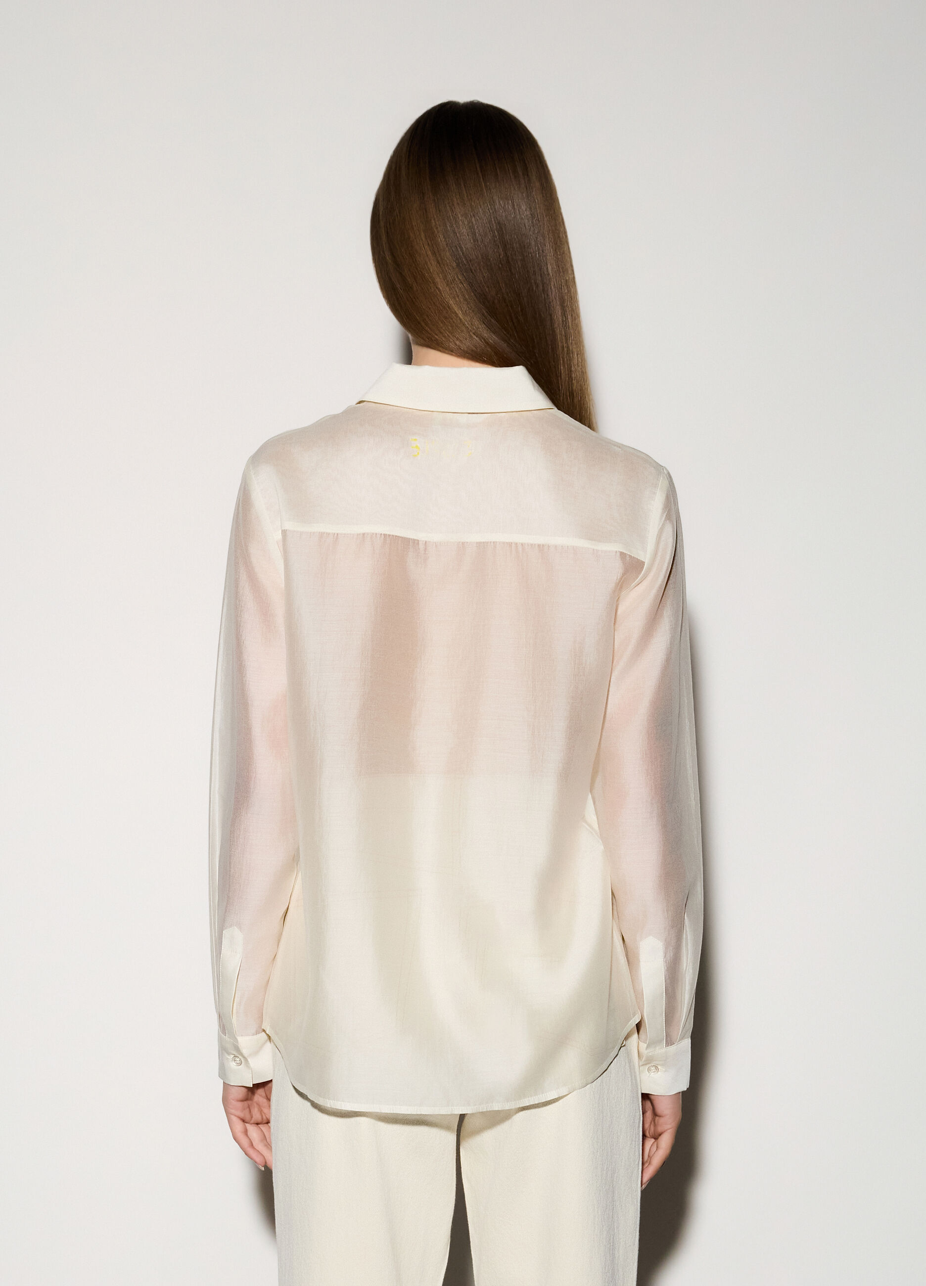 Camicia in raso misto viscosa donna_2