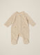 Tutina beige in misto cotone per neonato_1