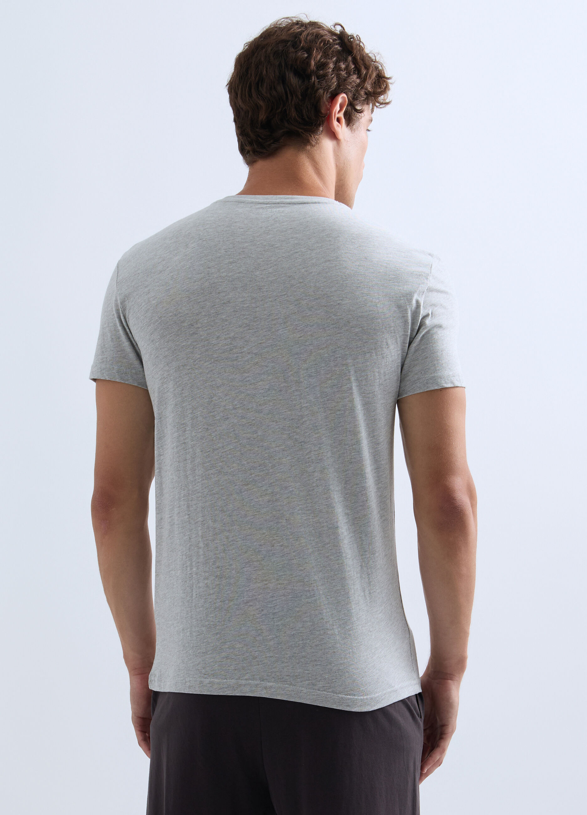 T-shirt girocollo in jersey uomo_1
