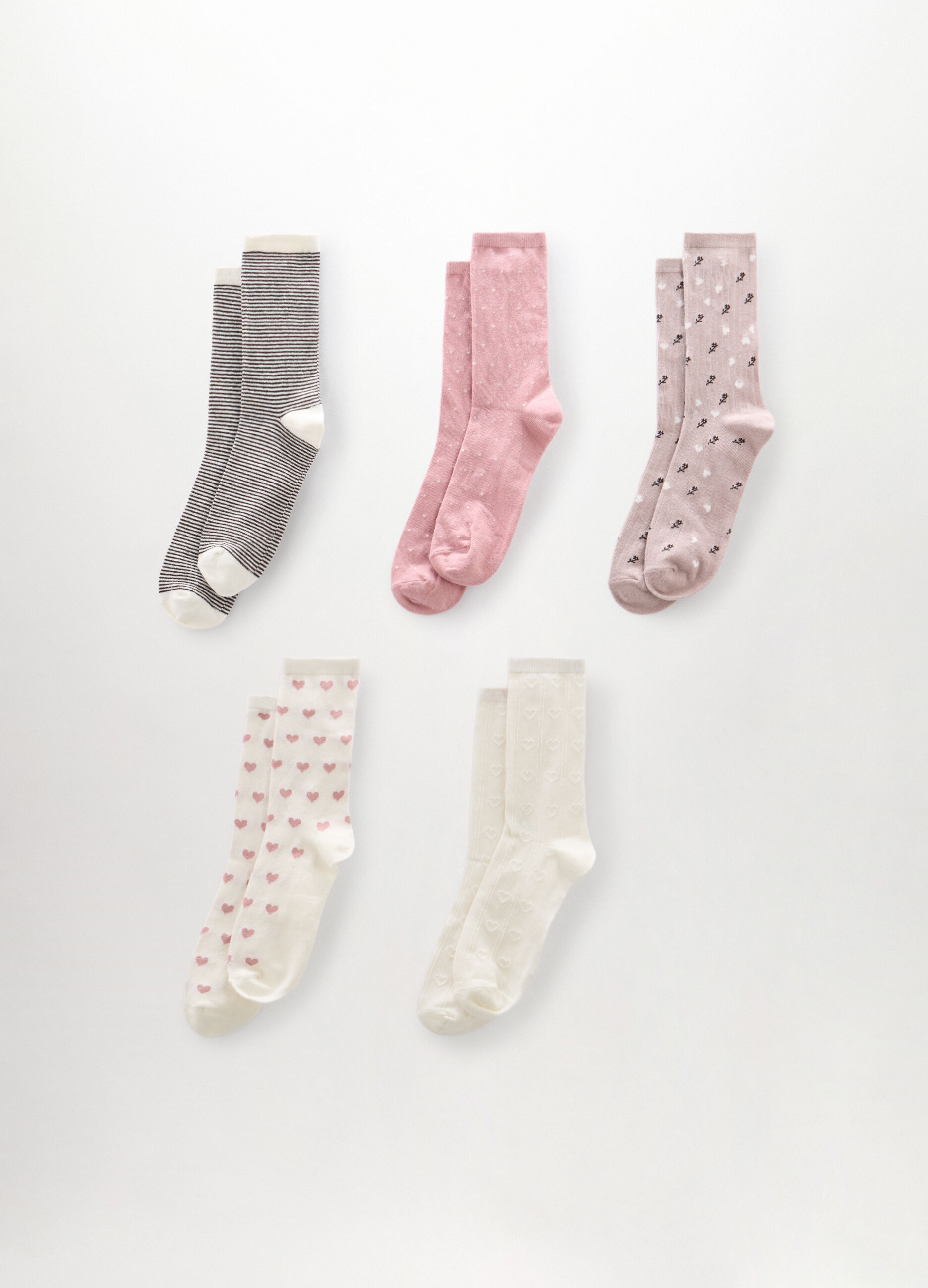 Pack 5 calze misto cotone donna_0