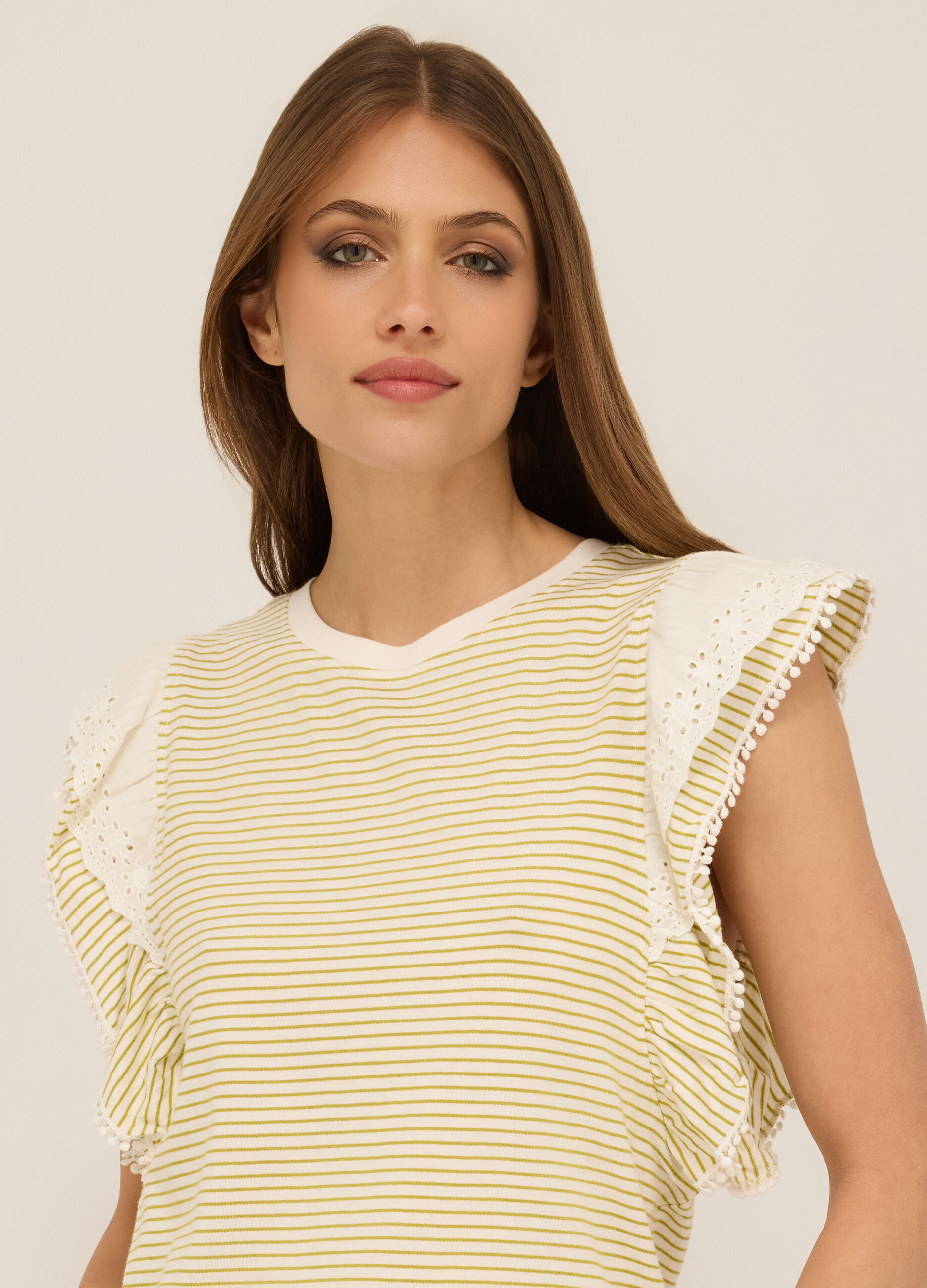 T-shirt in jersey di puro cotone donna_2