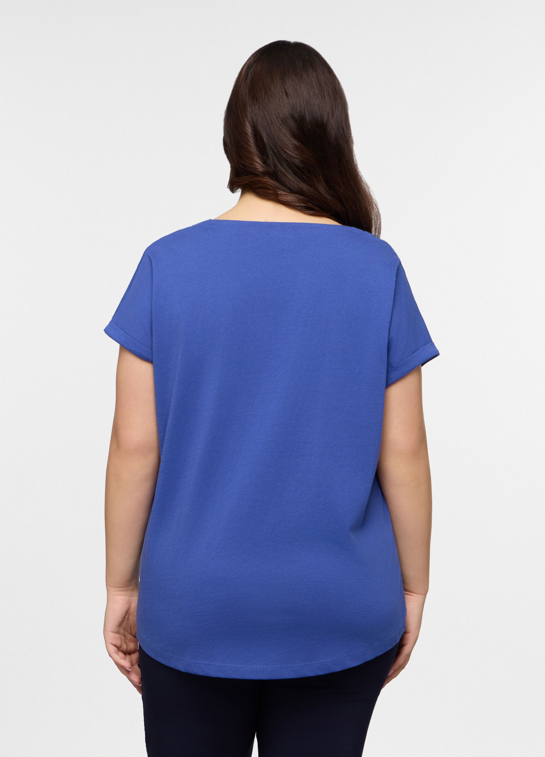T-shirt girocollo donna curvy_1