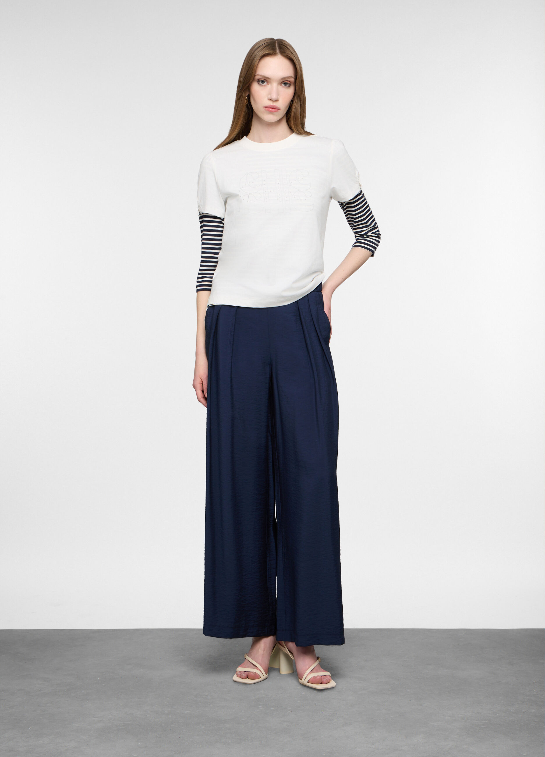 Pantaloni wide leg misto viscosa donna_0