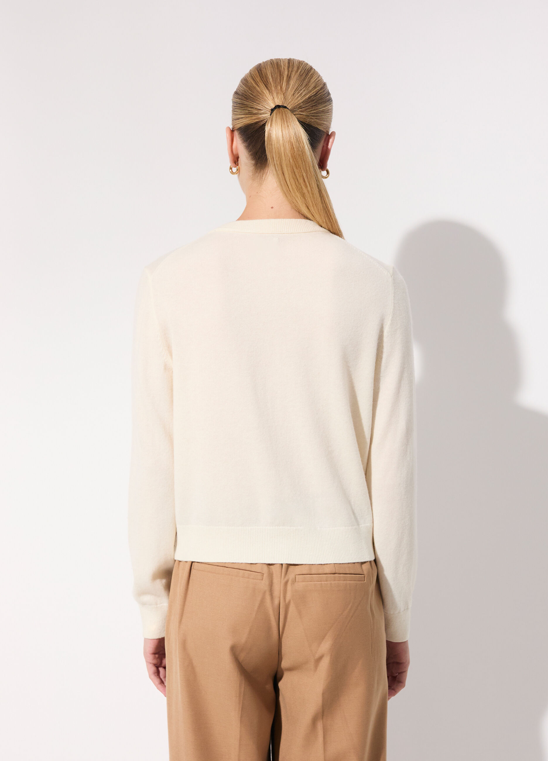 Cardigan in pura lana donna_2