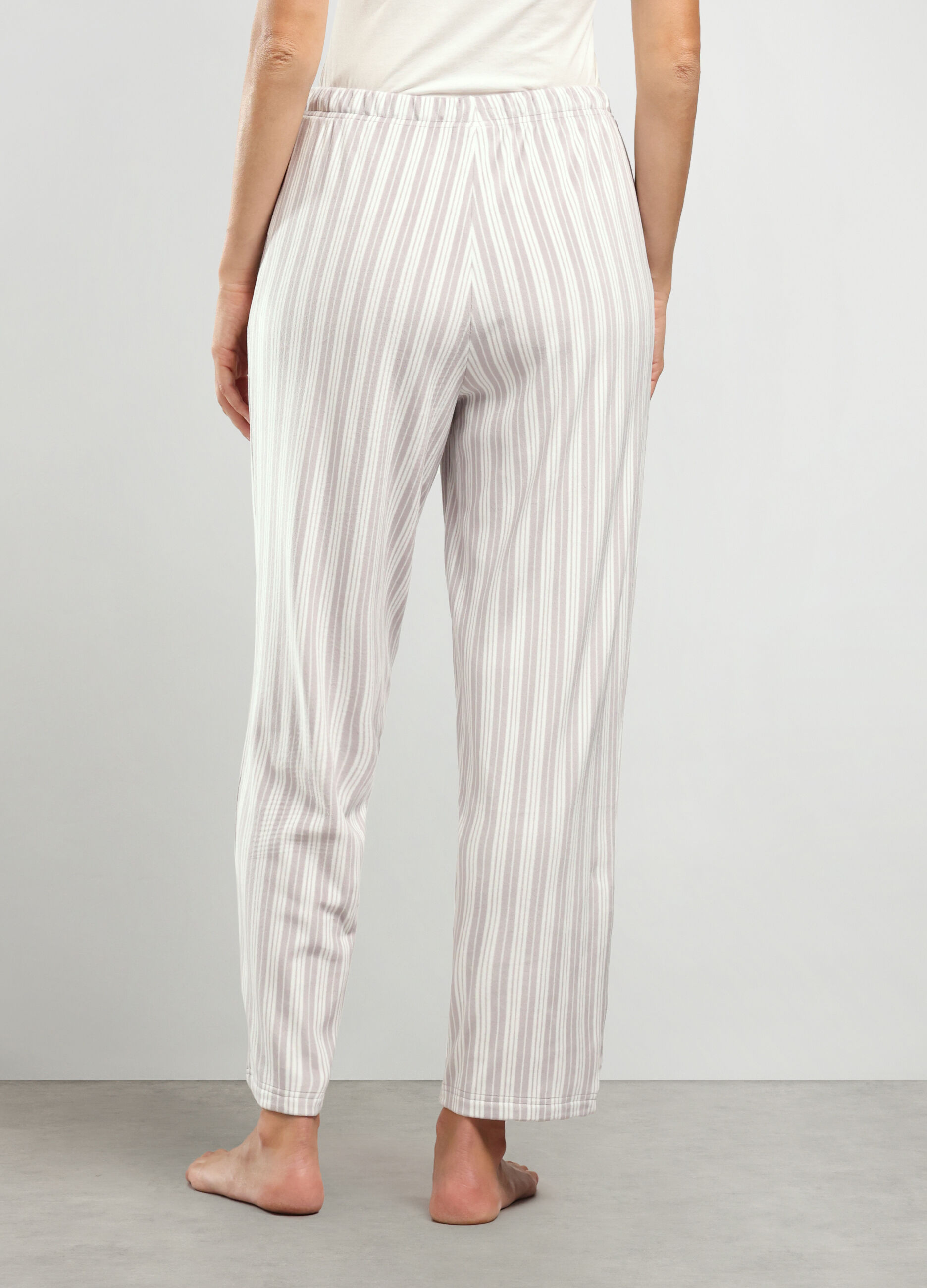 Pantaloni pigiama velour donna_1