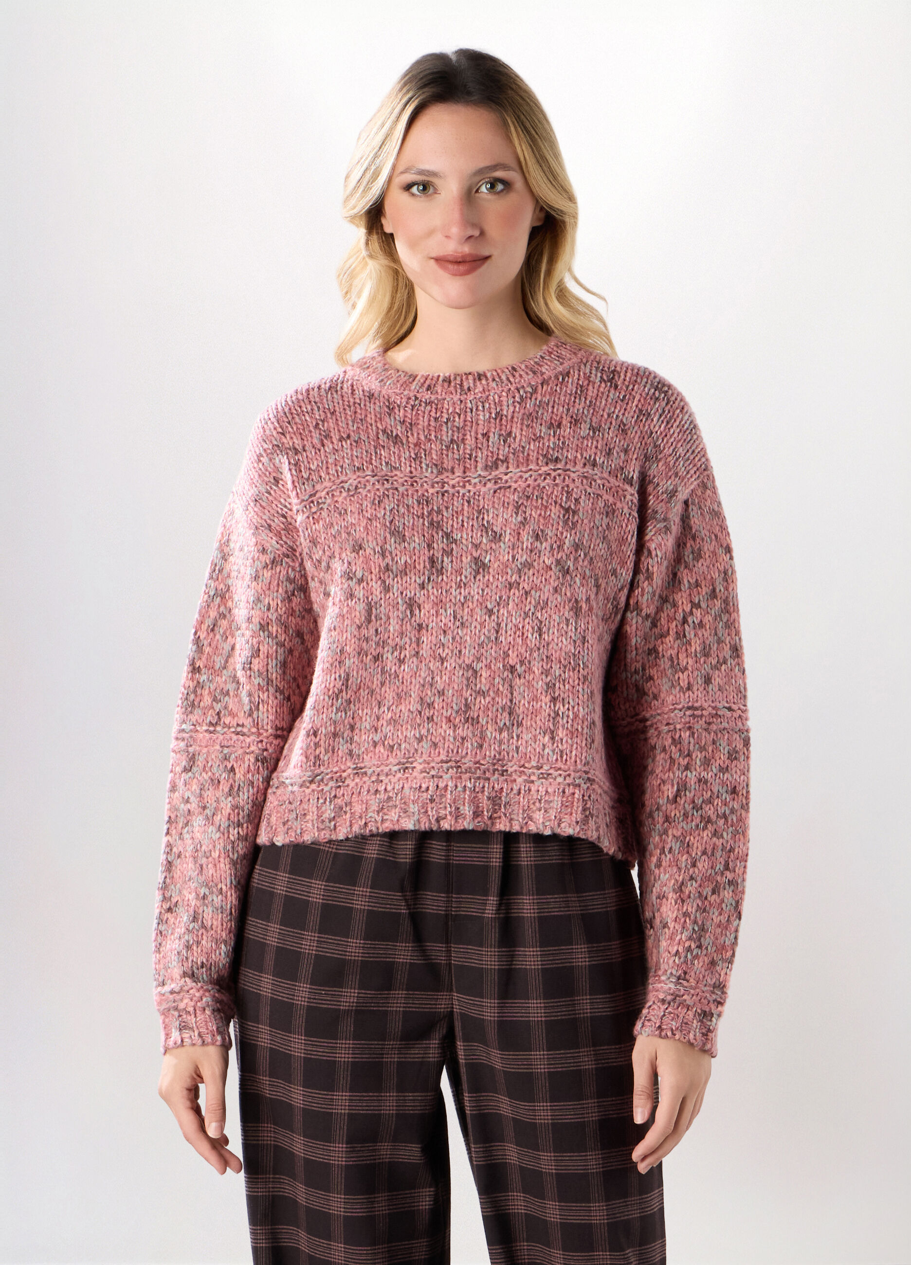 Pullover multicolor donna_0