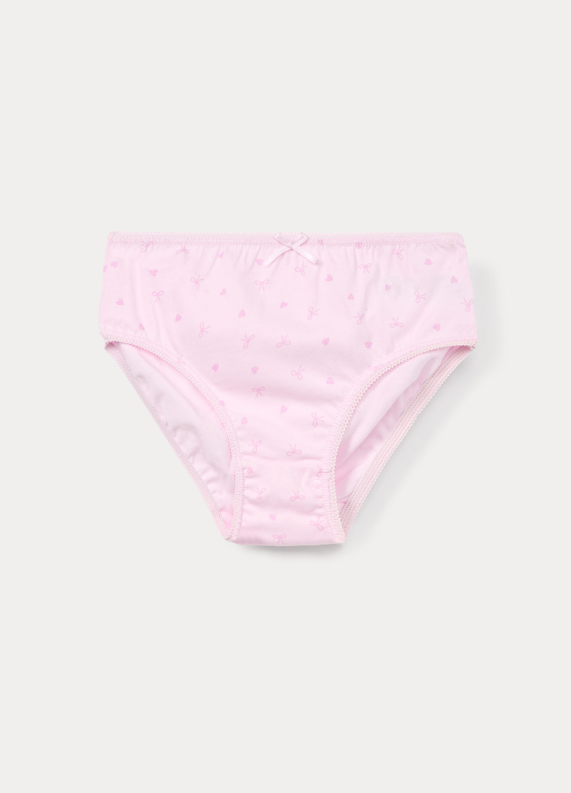 Pack 5 slip in jersey di puro cotone bambina_1