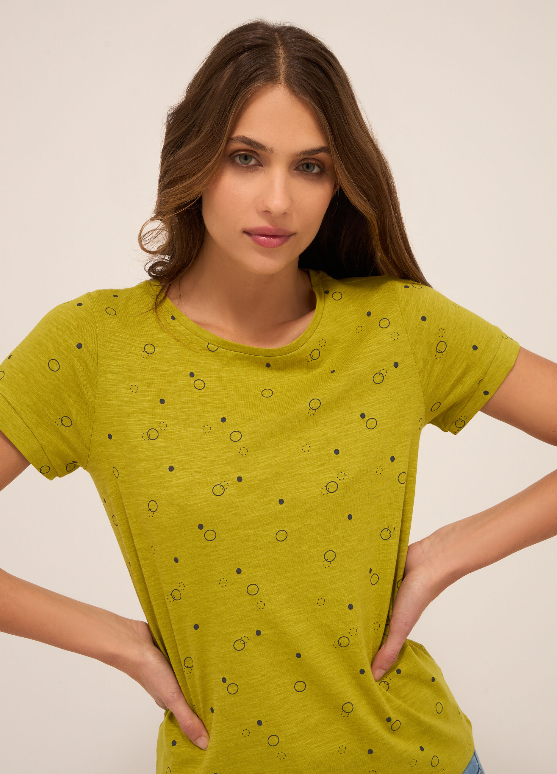 T-shirt in puro cotone donna_2