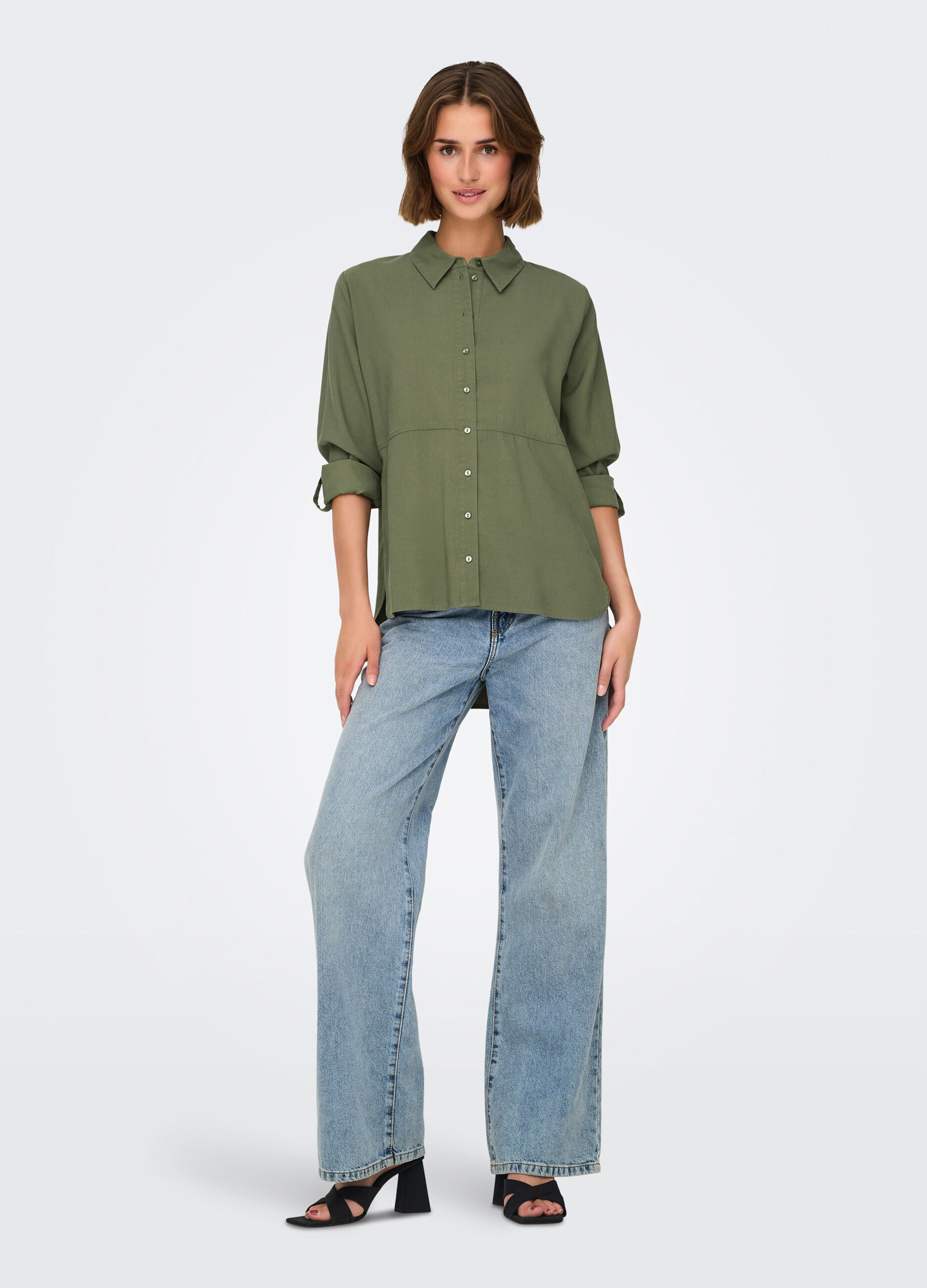 Camicia con risvolto donna_0