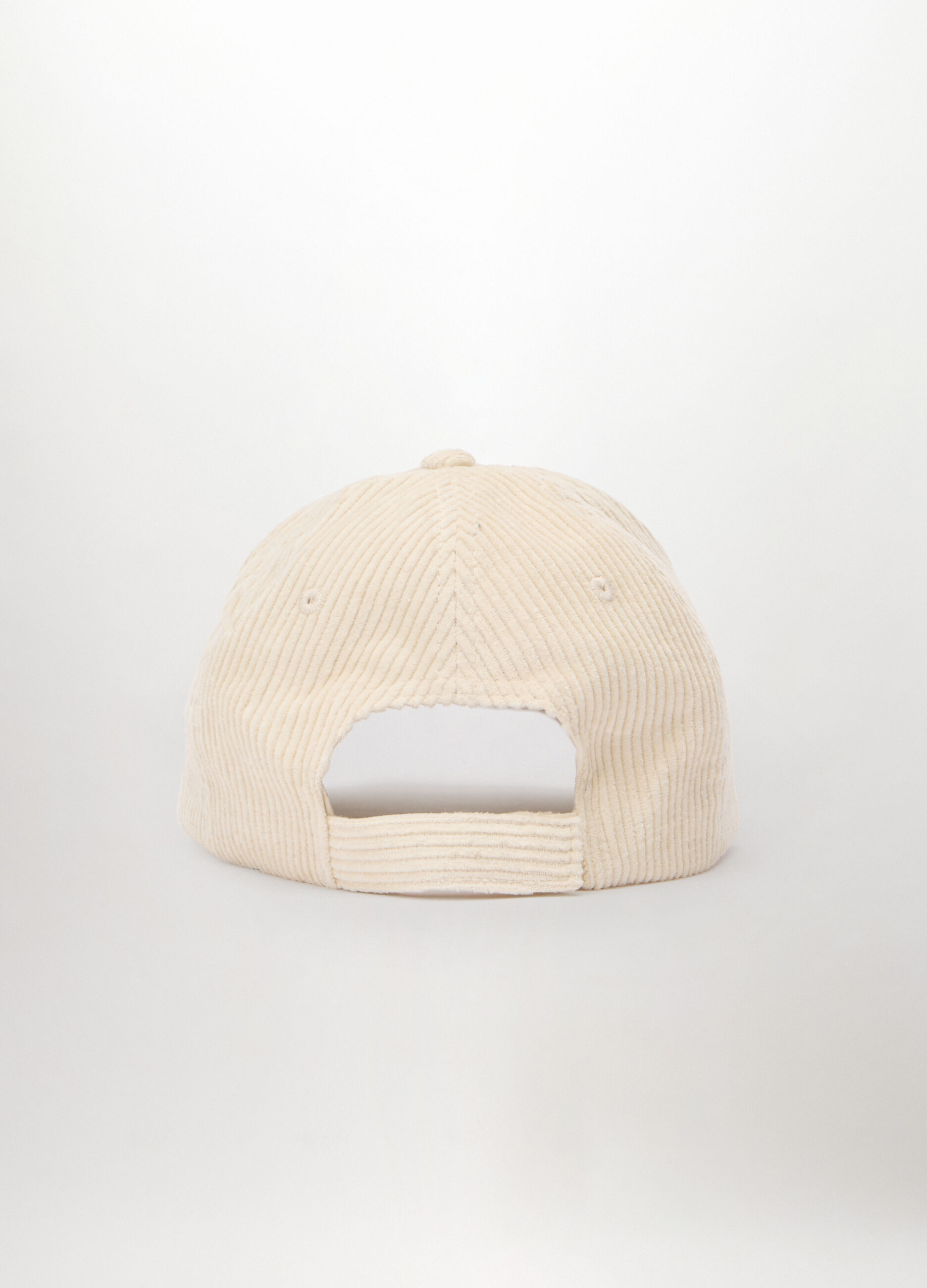 Cappello baseball in velluto con logo uomo_1