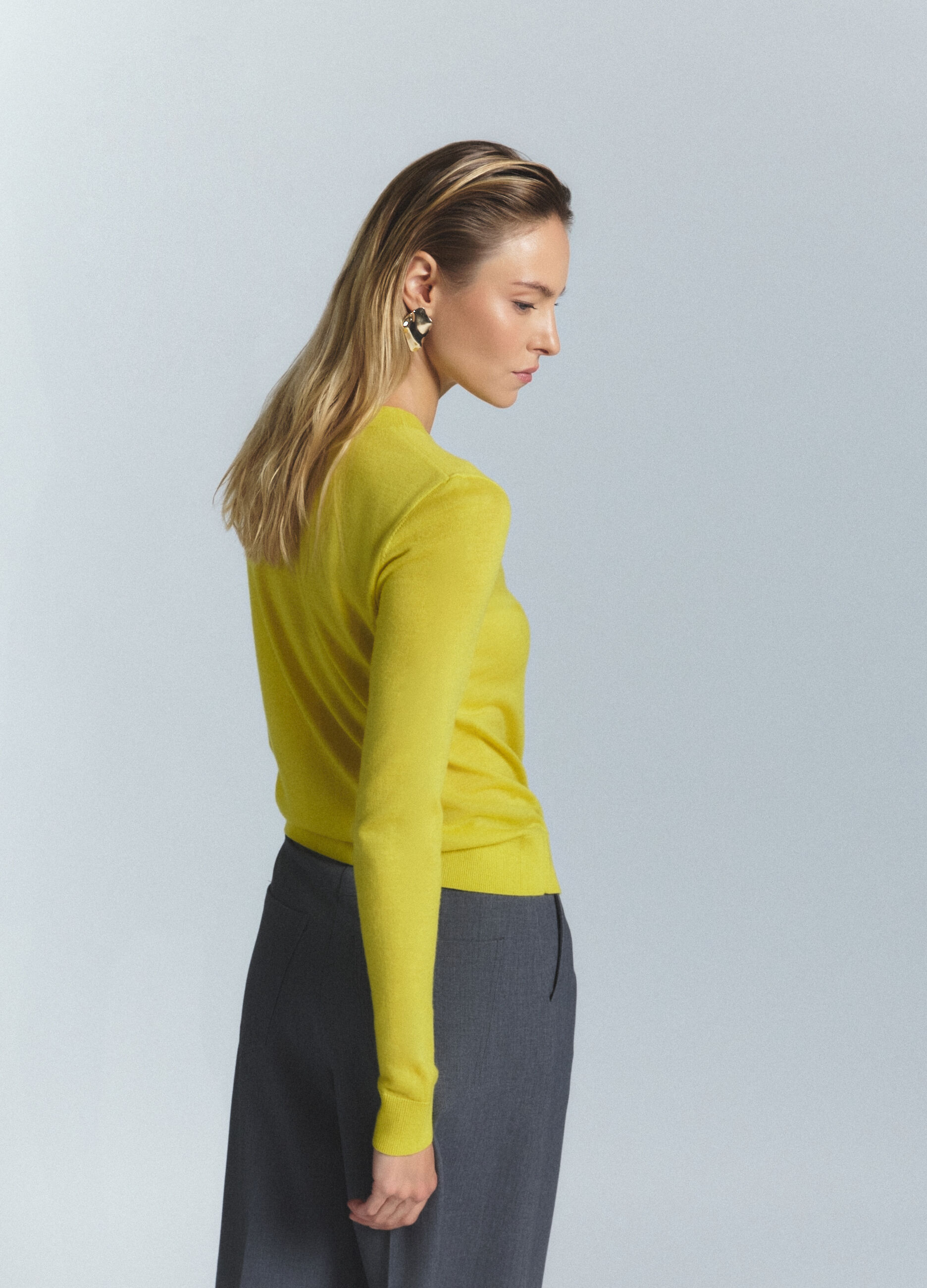 Maglia girocollo rasata donna_2