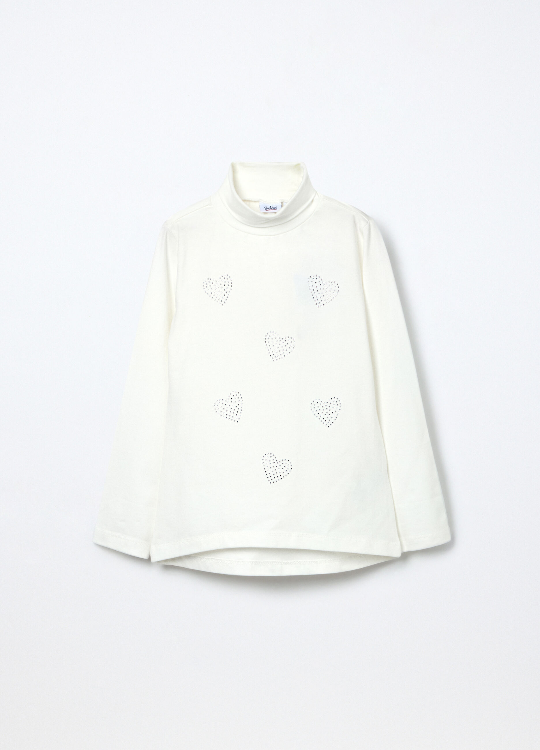 Lupetto in jersey di cotone stretch bambina_0