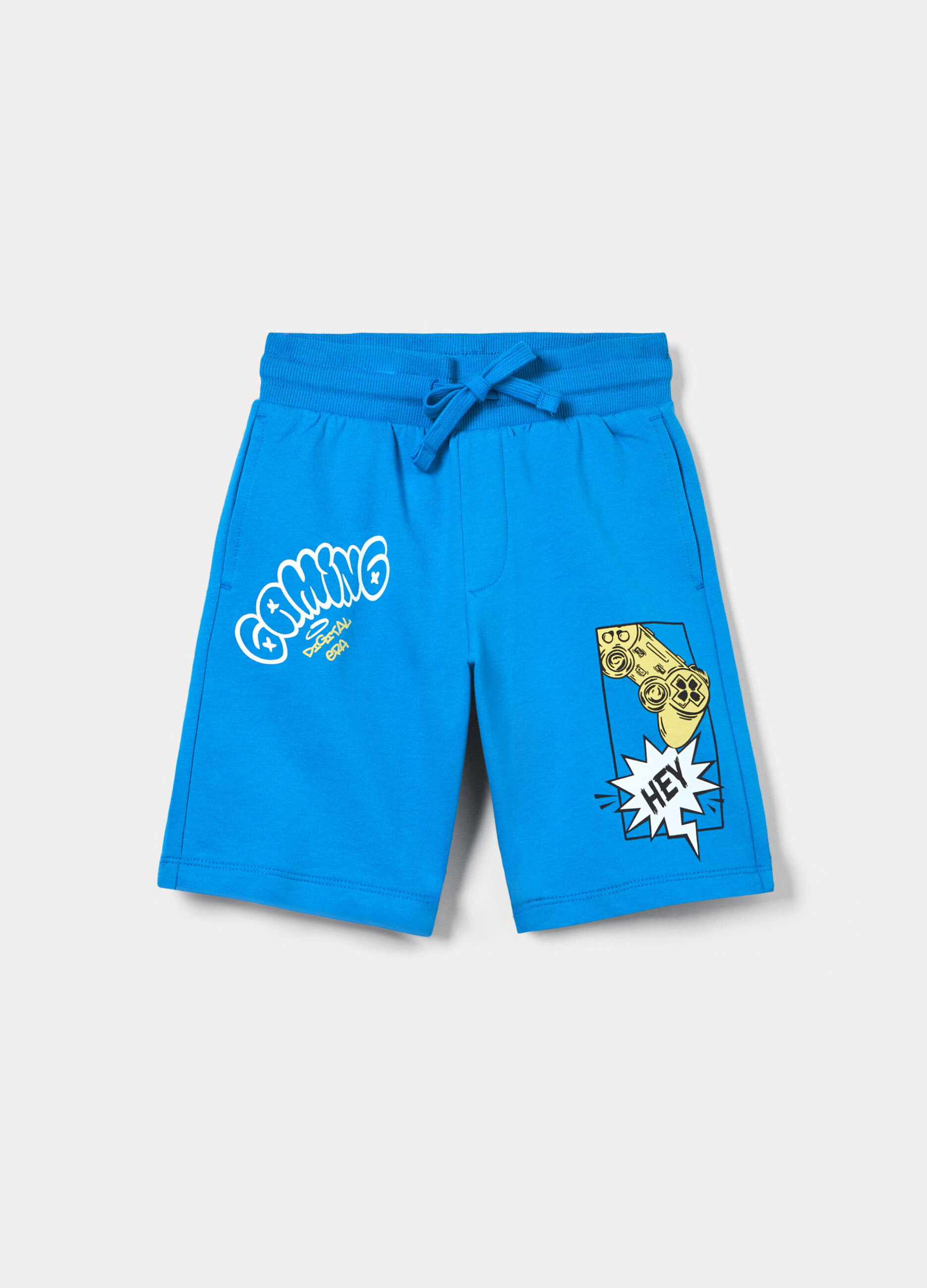 Bermuda in french terry di puro cotone bambino_0