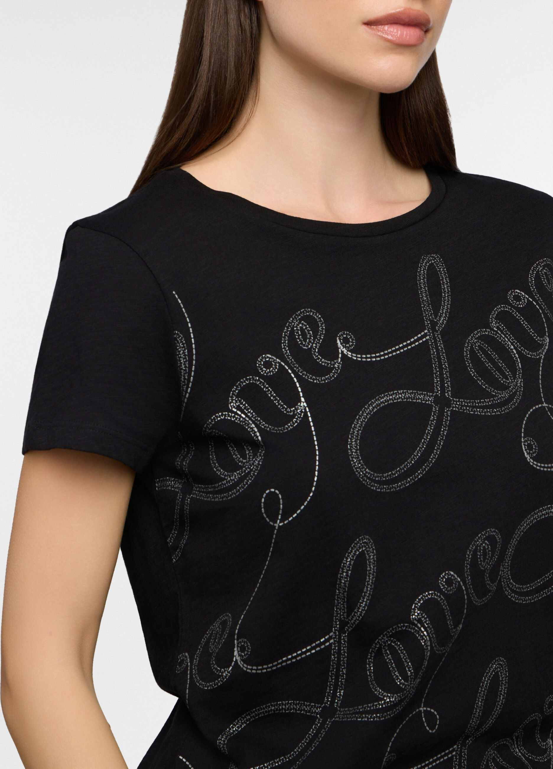 T-shirt girocollo donna_2