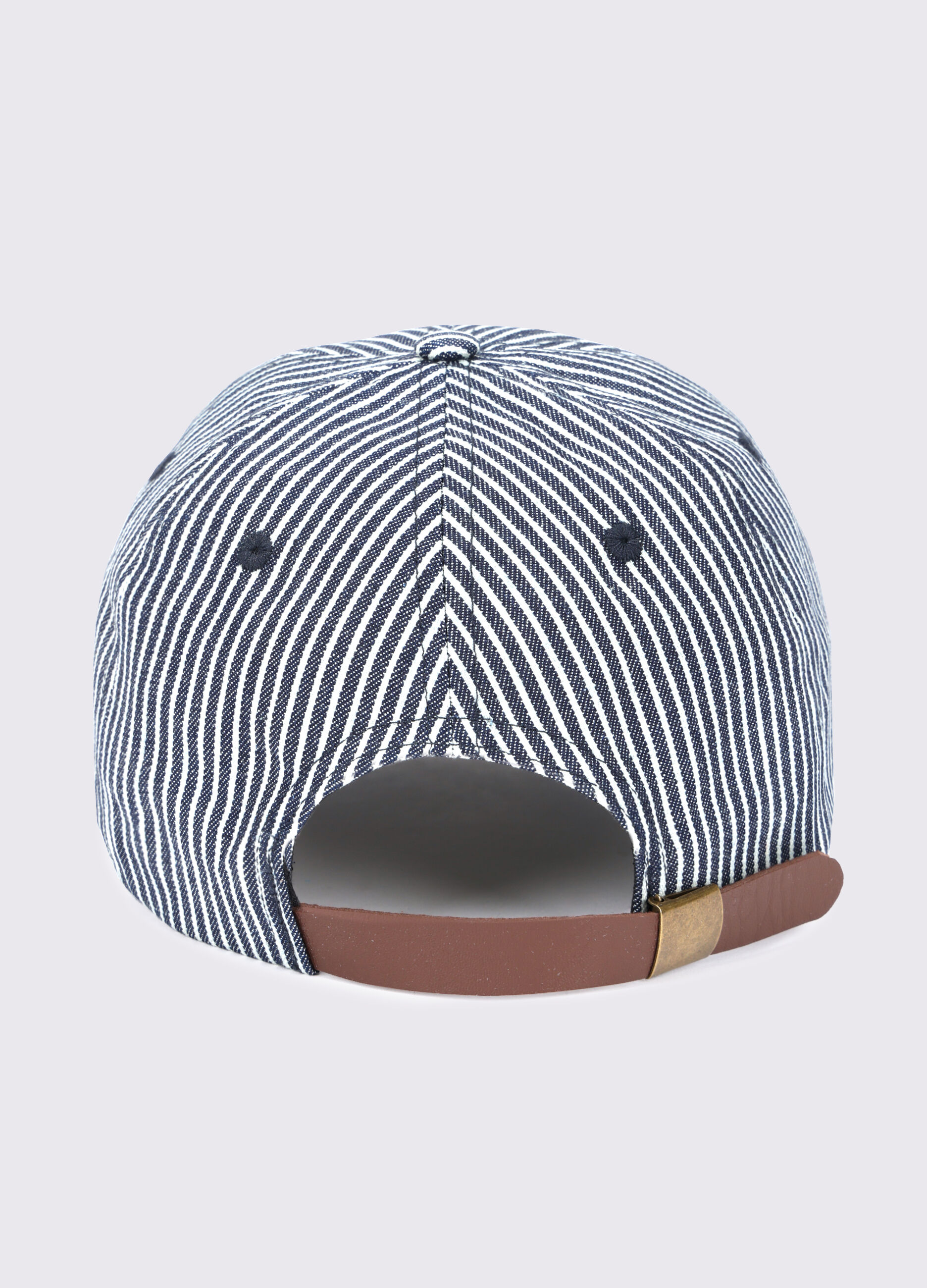 Cappello baseball in cotone a righe uomo_1