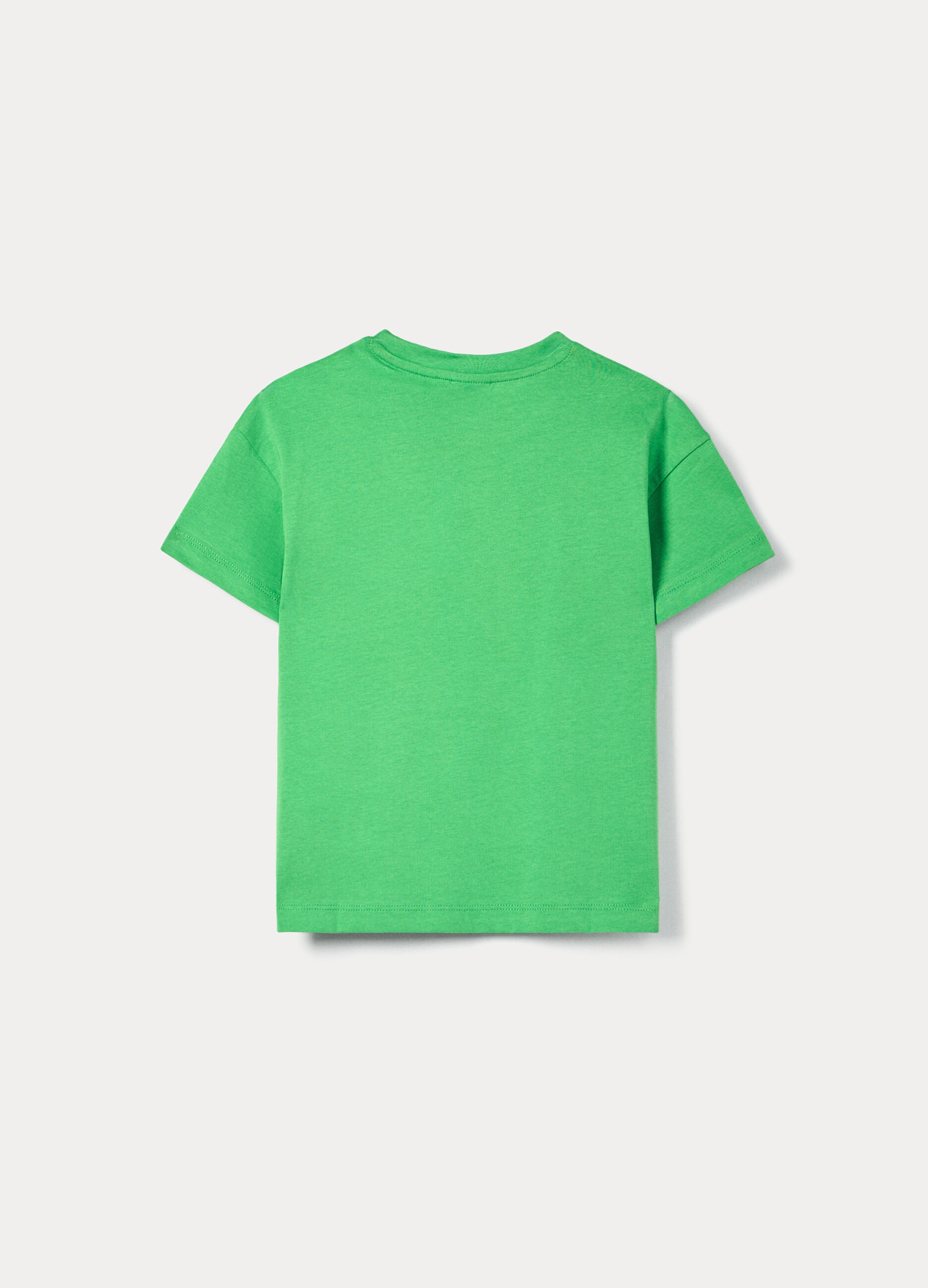 T-shirt girocollo in jersey di puro cotone bambino
