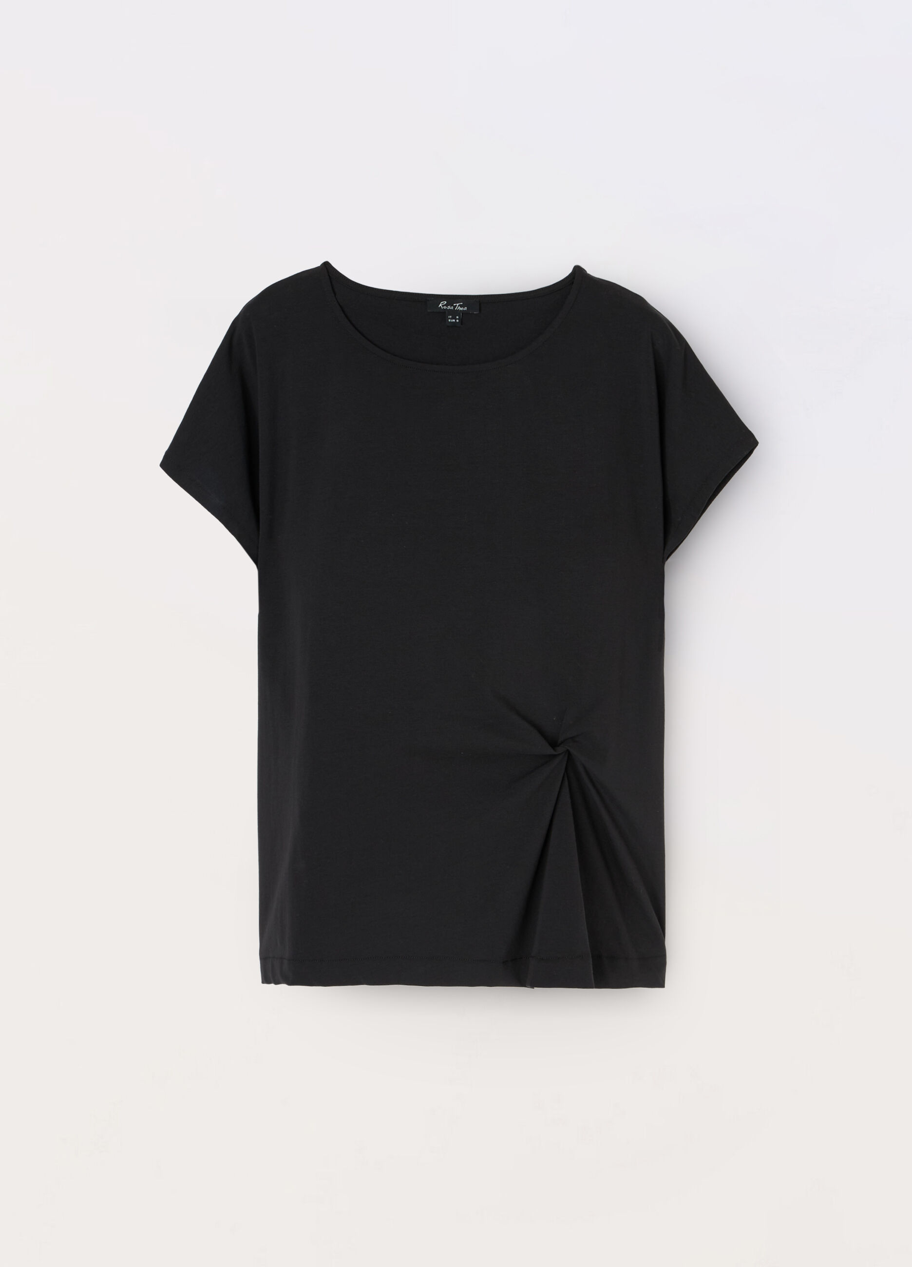 T-shirt in jersey di cotone stretch donna curvy_0
