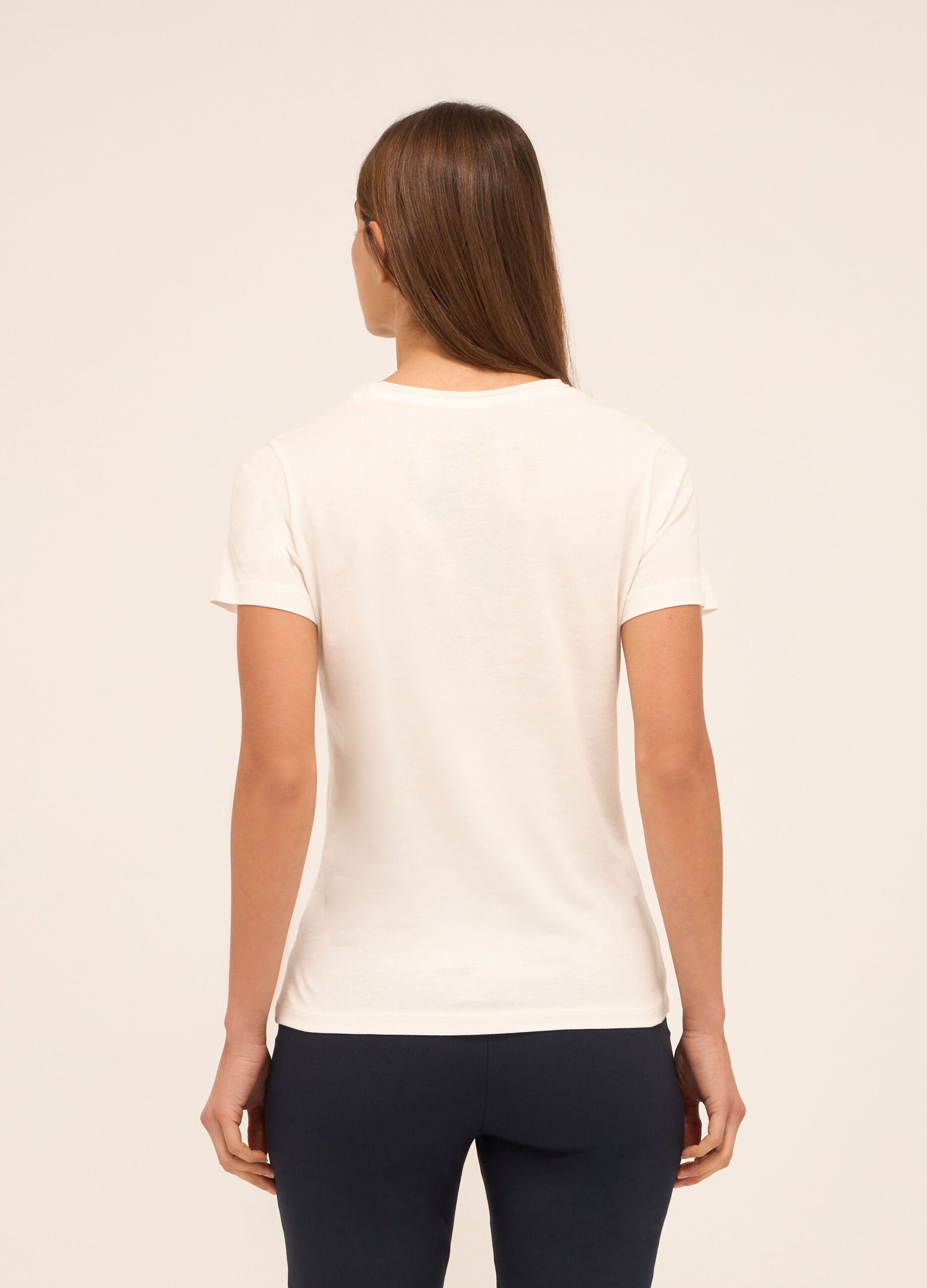 T-shirt in puro cotone donna_1