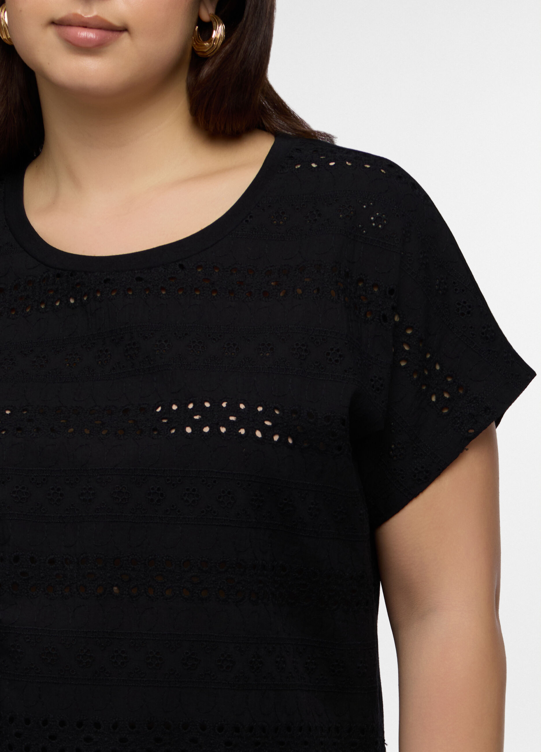 T-shirt girocollo donna curvy_2