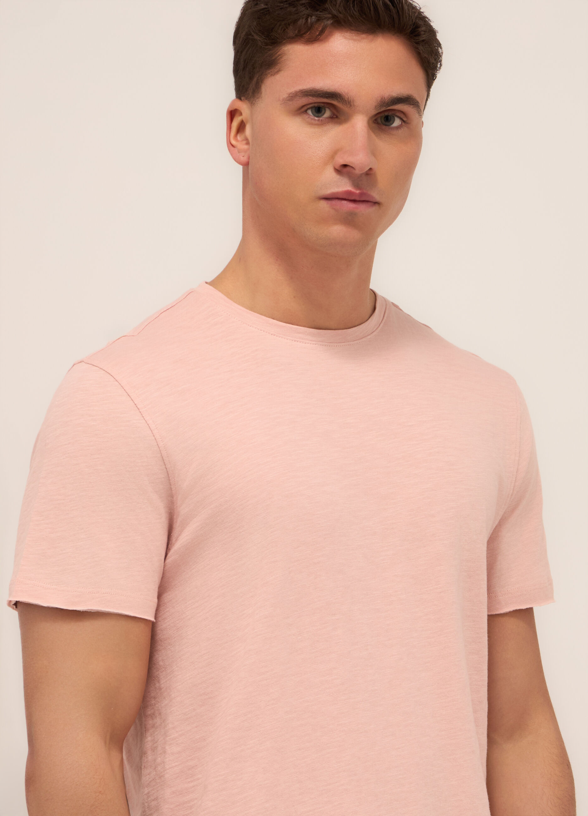 T-shirt in jersey di cotone mélange uomo_2