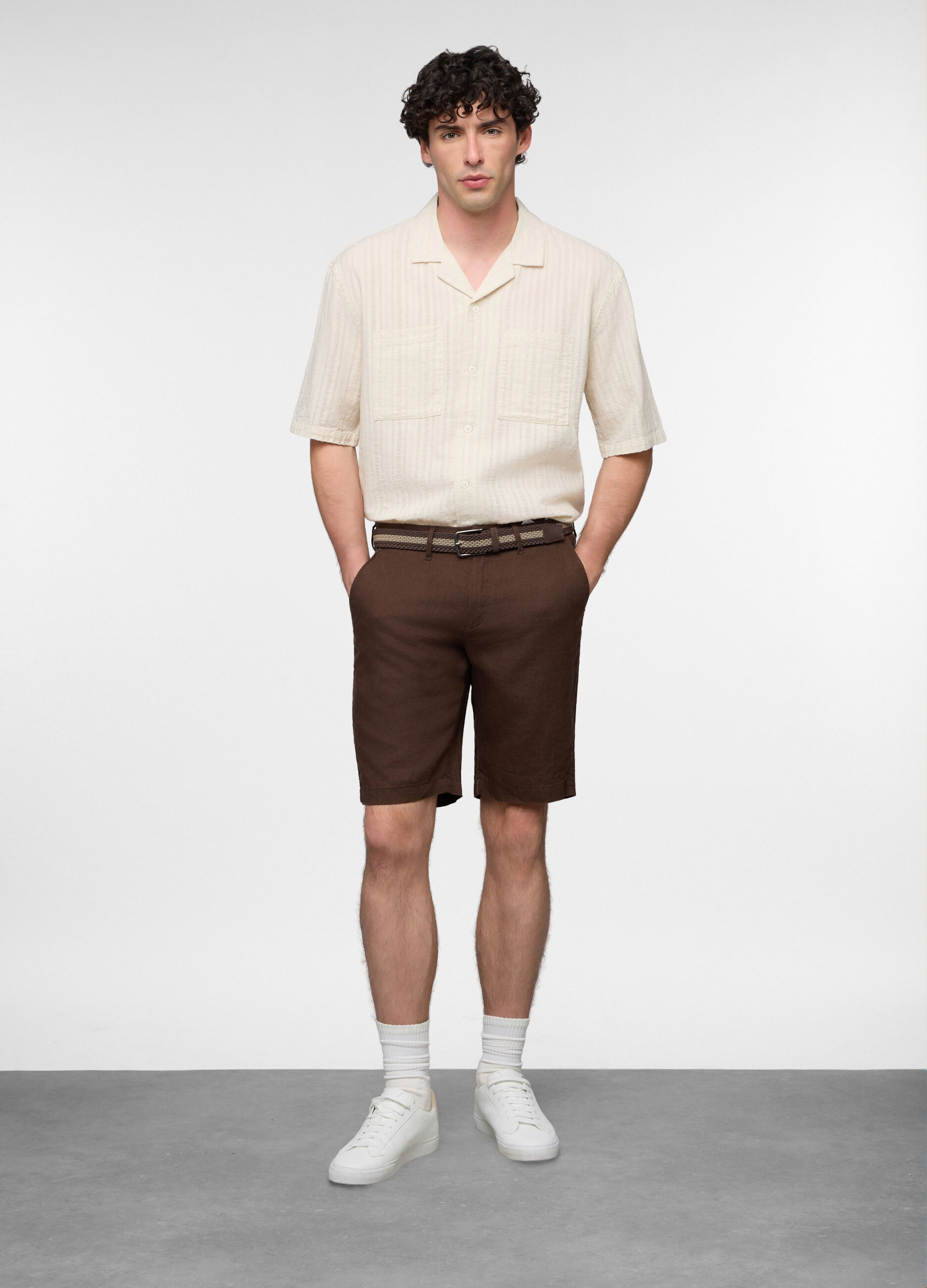 Bermuda in lino uomo_0