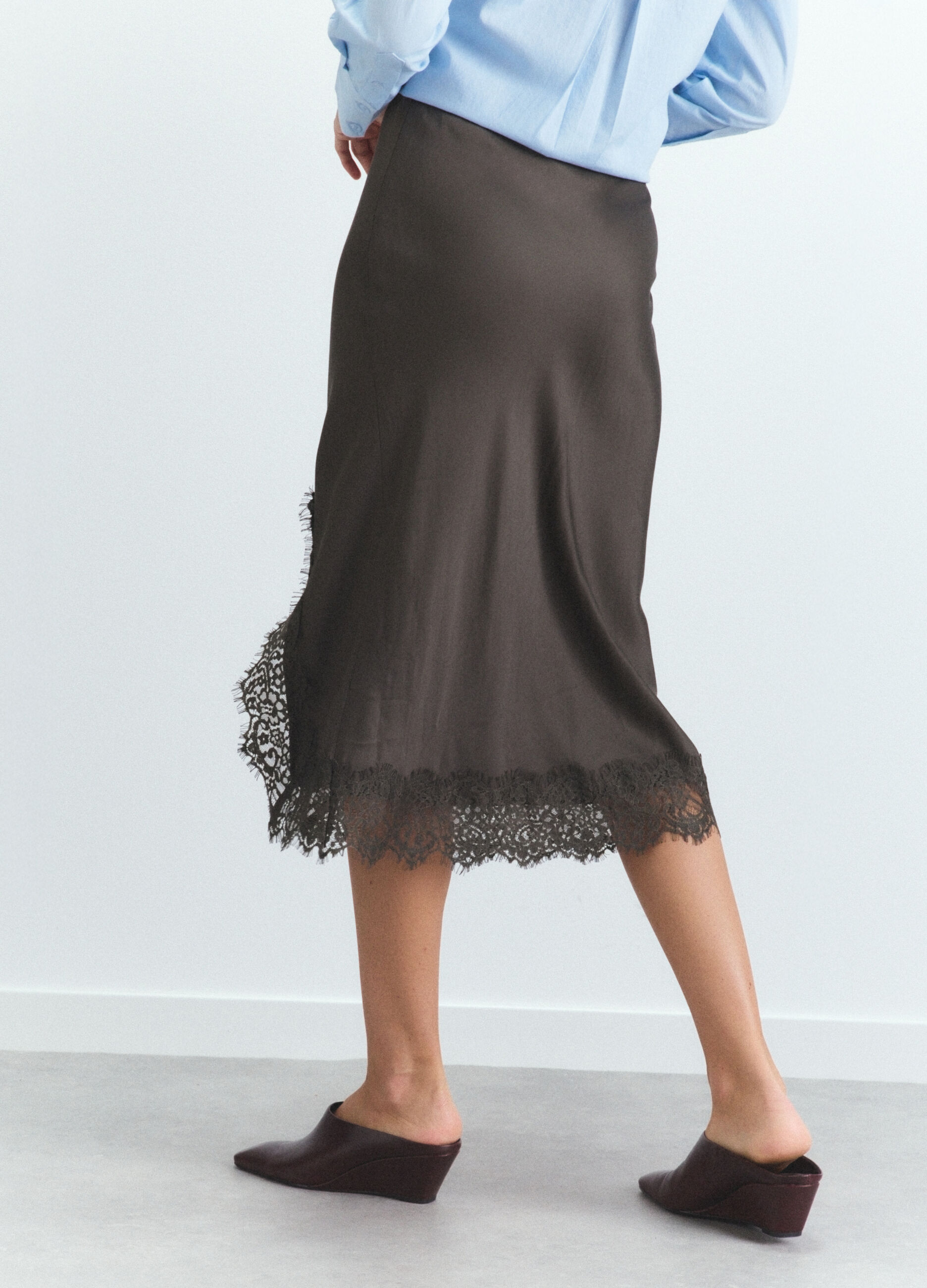 Gonna lunga in raso di pura viscosa donna_3