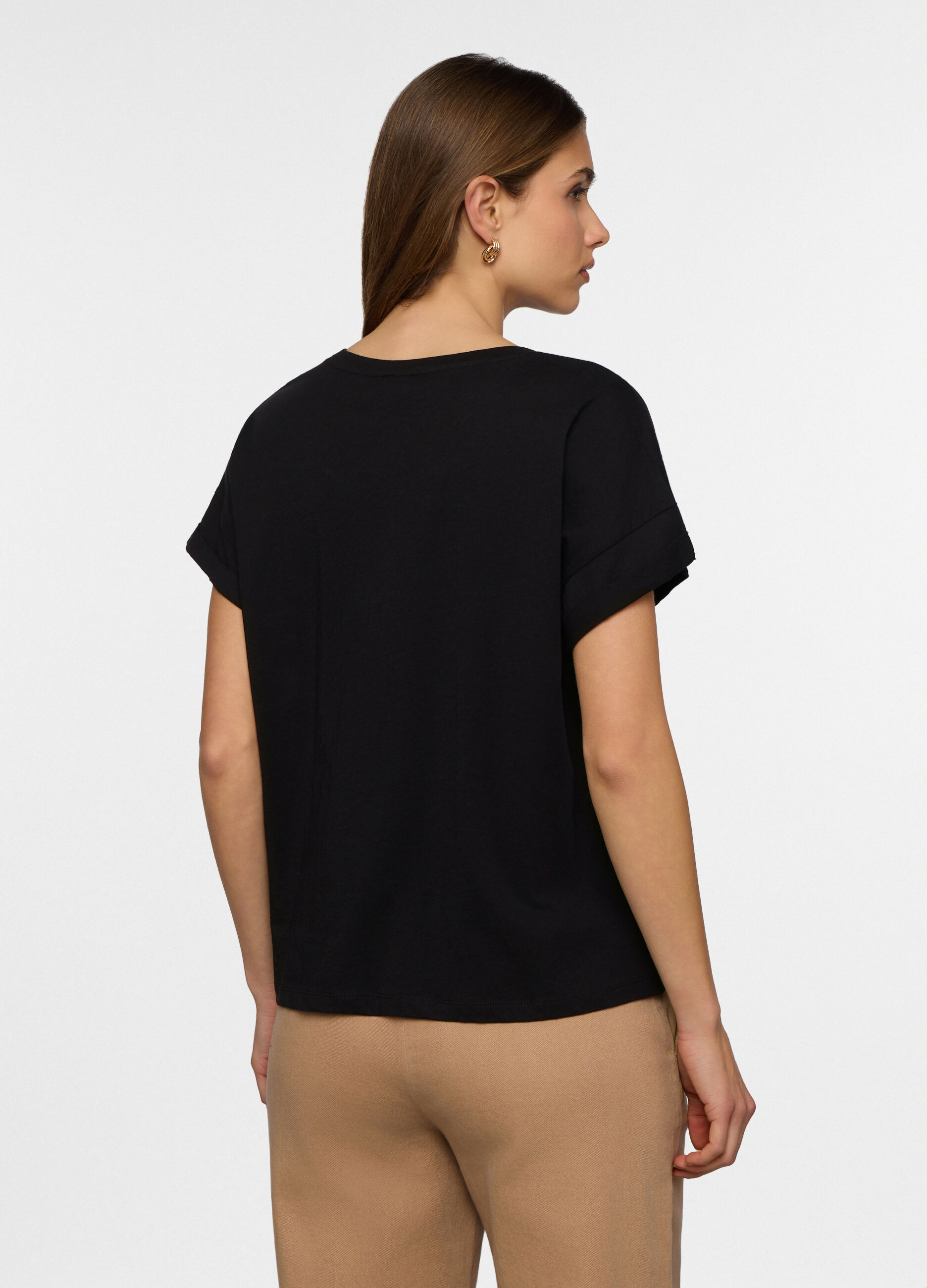 T-shirt girocollo donna_1