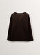 Maglia con scollo a V rasata donna curvy_0
